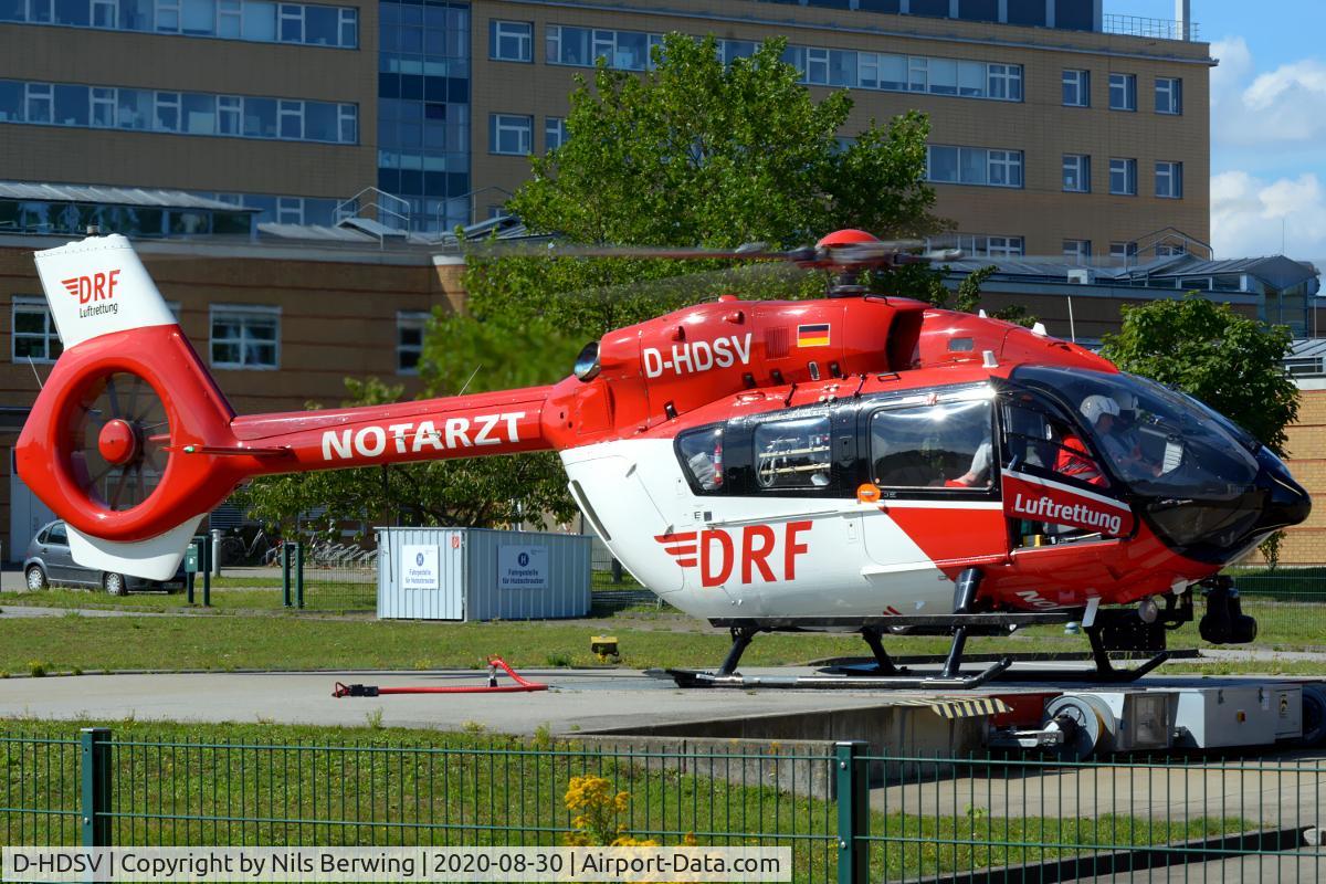 D-HDSV, Airbus Helicopters H-145 C/N 20267, D-HDSV at Greifswald Hospital