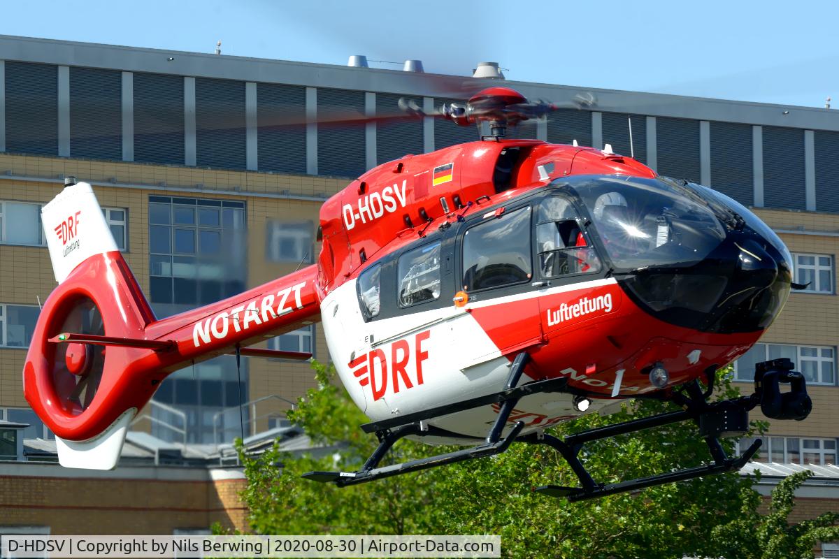 D-HDSV, Airbus Helicopters H-145 C/N 20267, D-HDSV at Greifswald Hospital