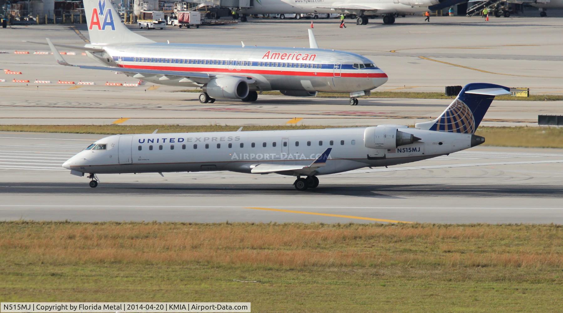 N515MJ, 2003 Bombardier CRJ-700 (CL-600-2C10) Regional Jet C/N 10117, MIA 2014