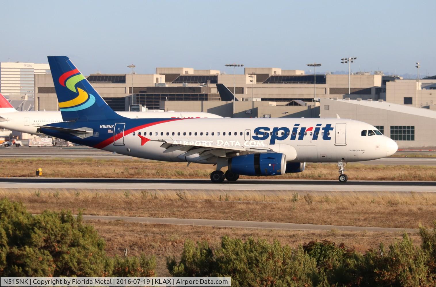 N515NK, 2006 Airbus A319-132 C/N 2698, LAX 2016