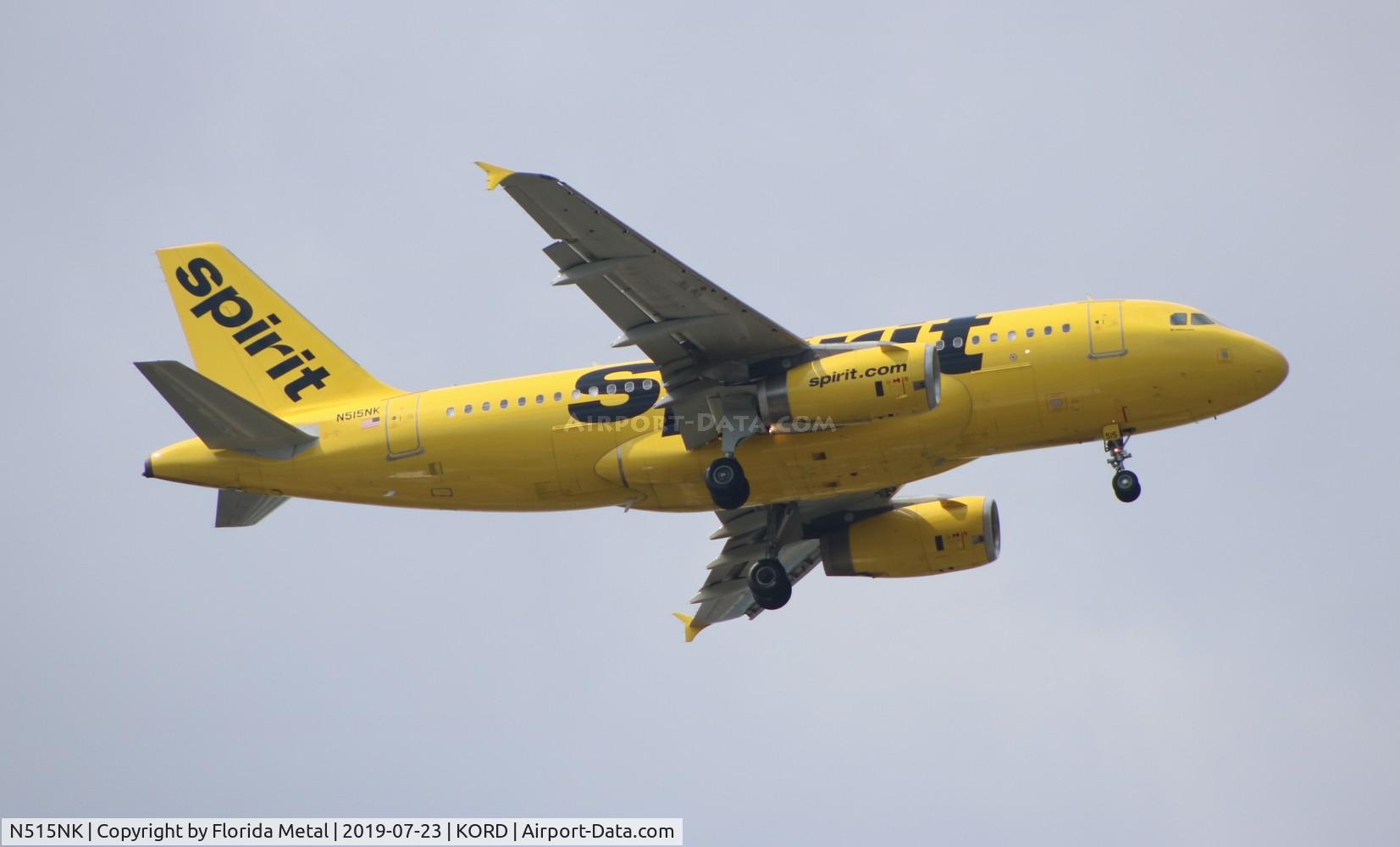 N515NK, 2006 Airbus A319-132 C/N 2698, ORD 2019