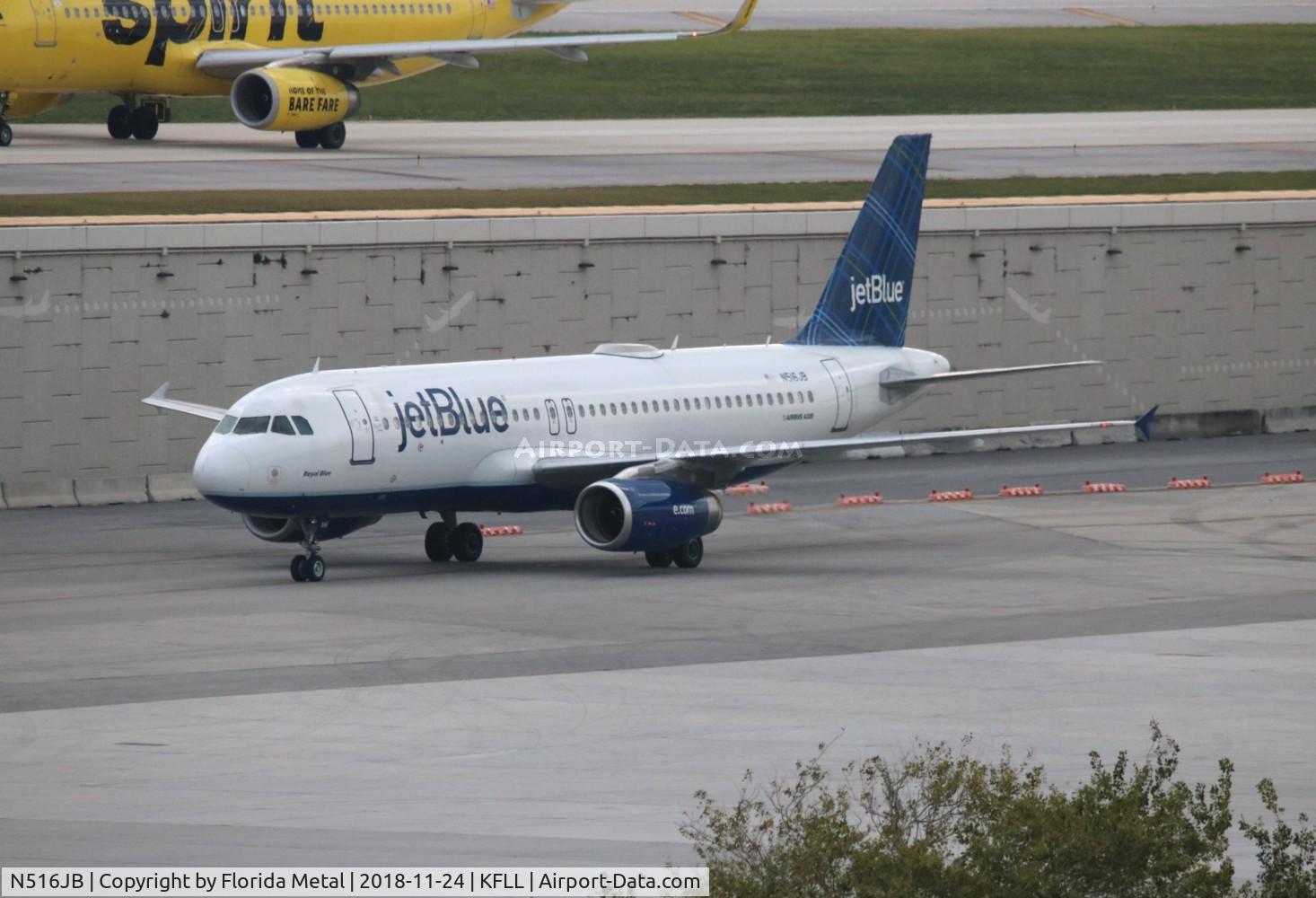 N516JB, 2000 Airbus A320-232 C/N 1302, FLL 2018