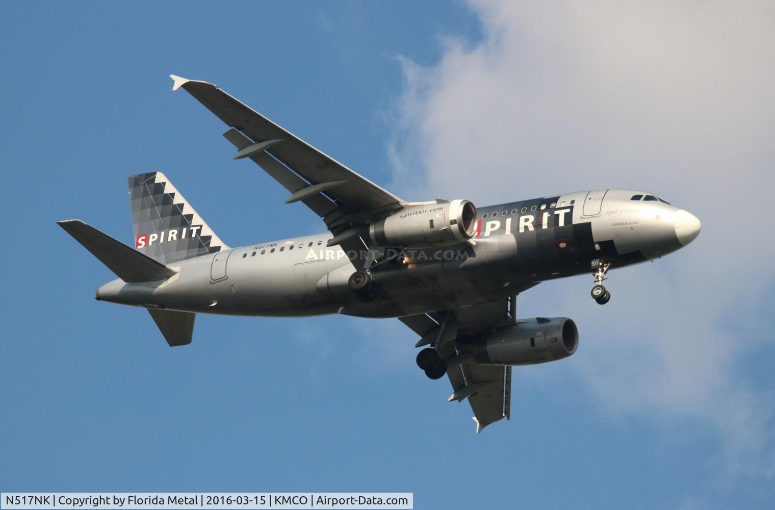 N517NK, 2006 Airbus A319-132 C/N 2711, MCO 2016