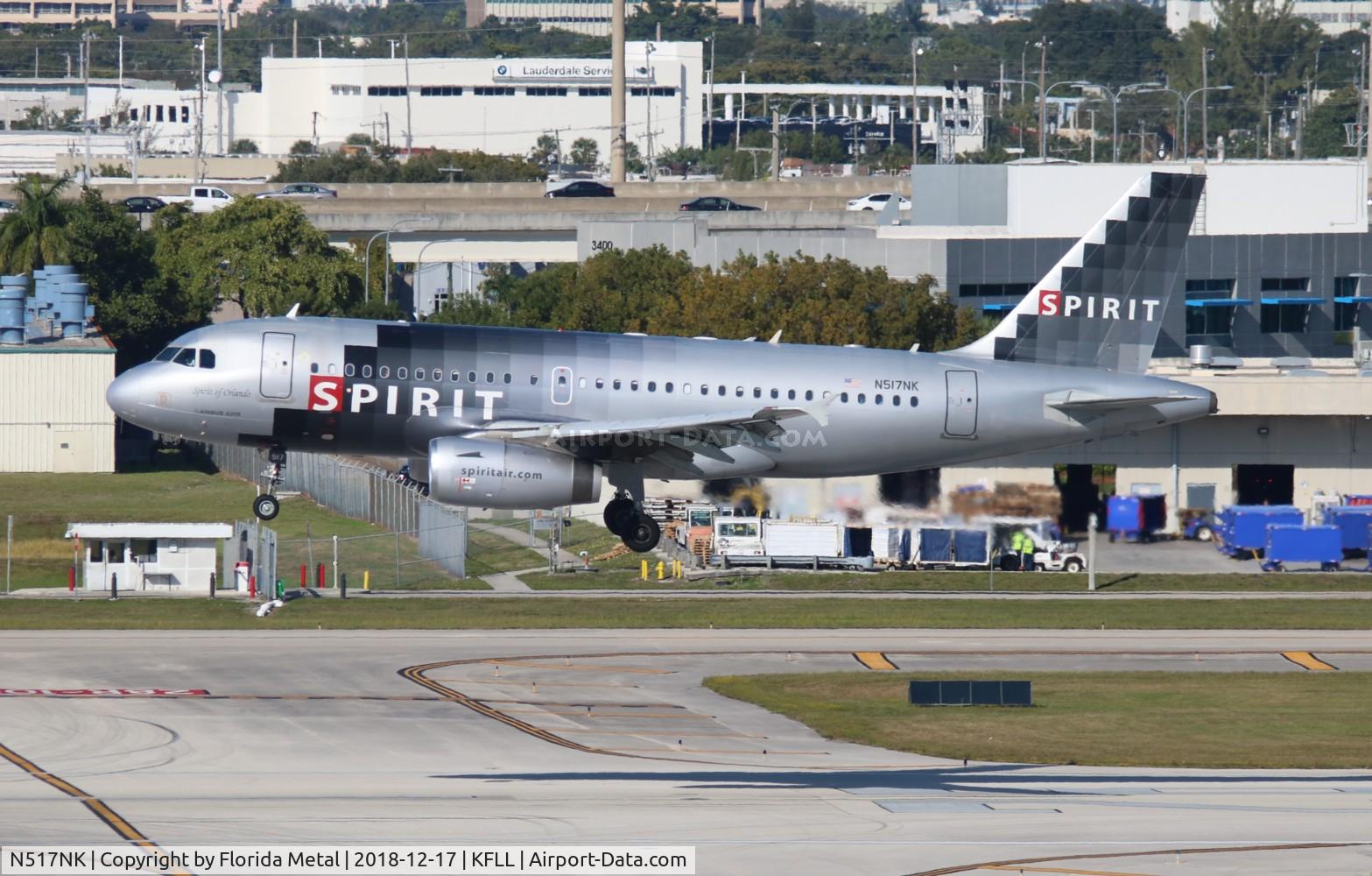 N517NK, 2006 Airbus A319-132 C/N 2711, FLL 2018