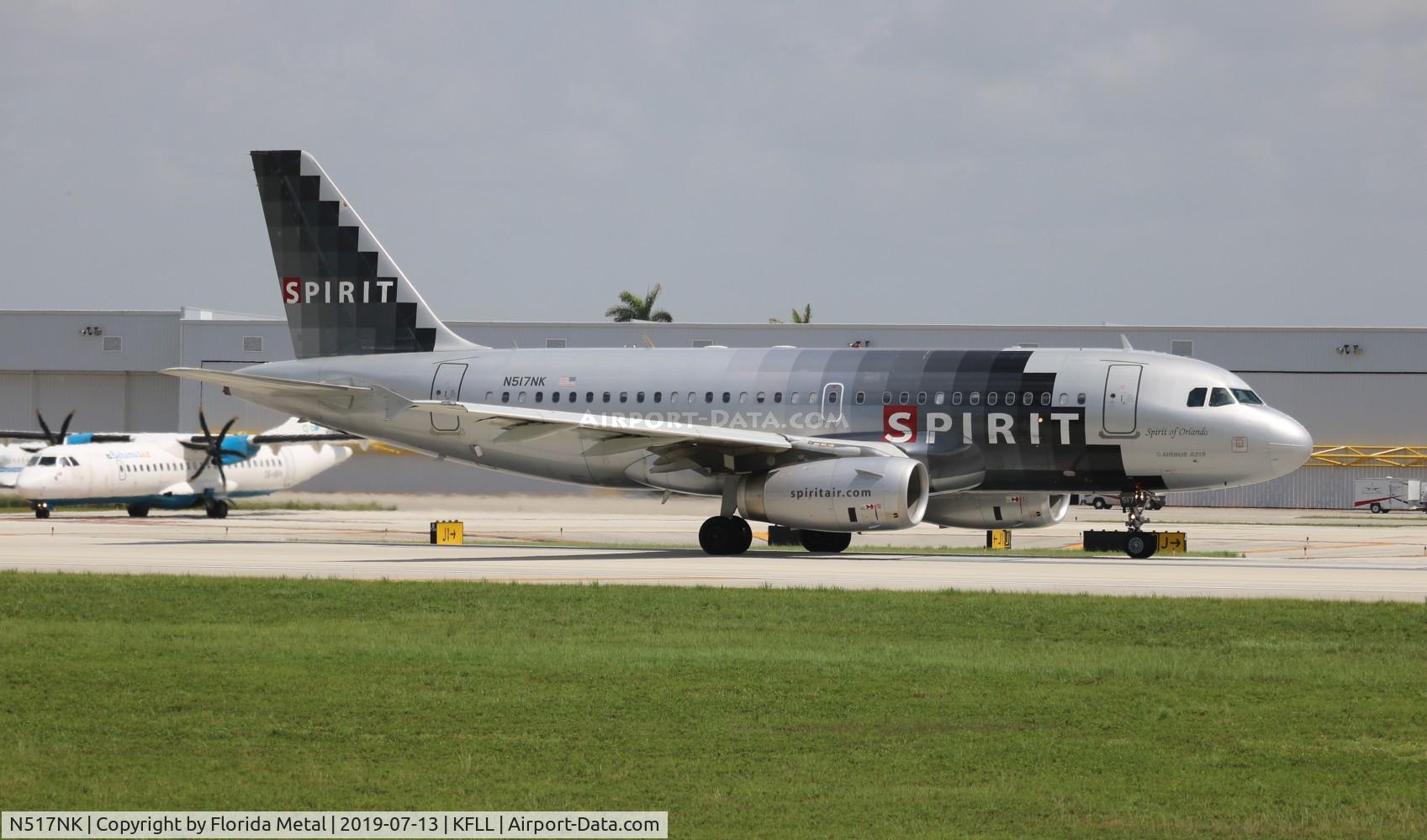 N517NK, 2006 Airbus A319-132 C/N 2711, FLL 2019