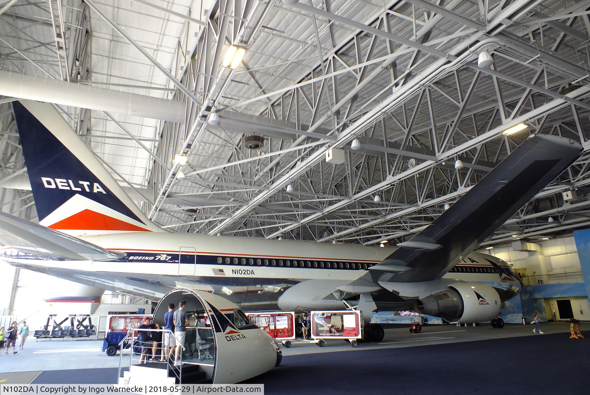N102DA, 1982 Boeing 767-232 C/N 22214, Boeing 767-232 at the Delta Flight Museum, Atlanta GA