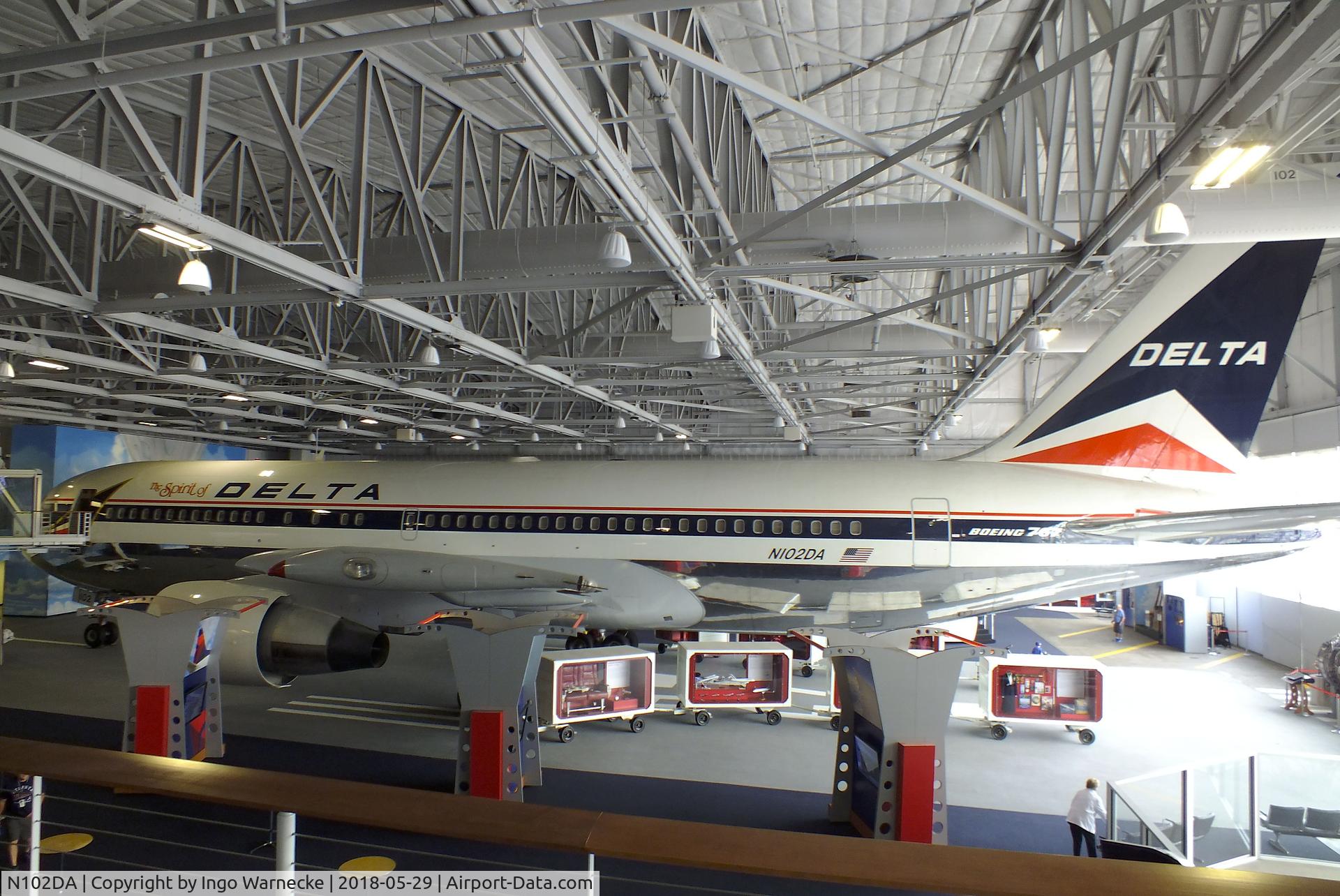 N102DA, 1982 Boeing 767-232 C/N 22214, Boeing 767-232 at the Delta Flight Museum, Atlanta GA