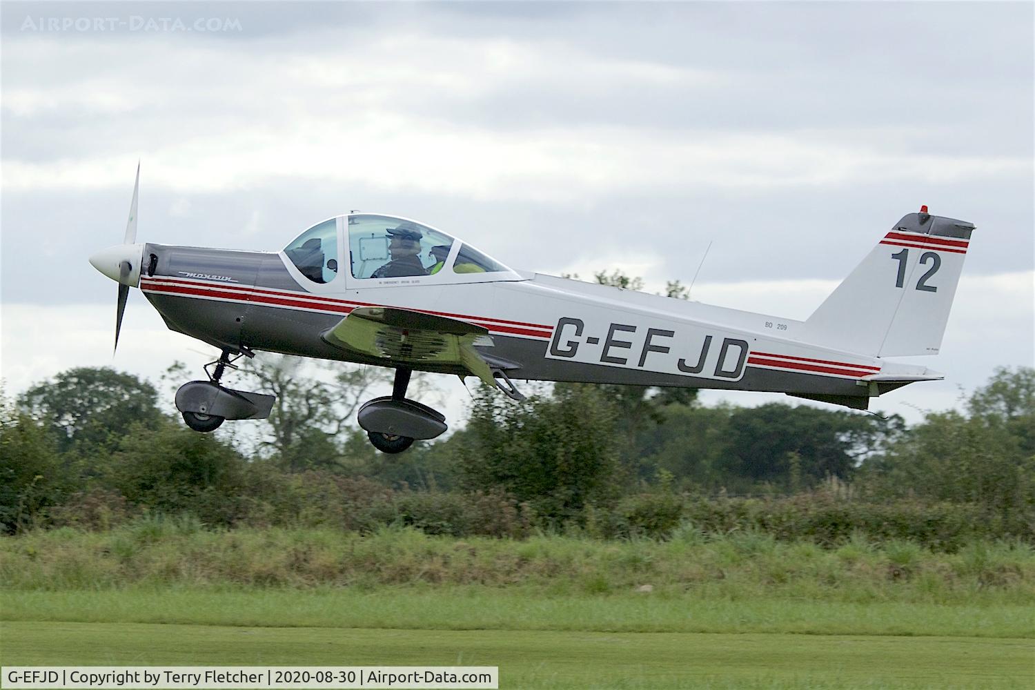 G-EFJD, 1971 Bolkow Bo-209C Monsun 160FV C/N 126, At Stoke Golding