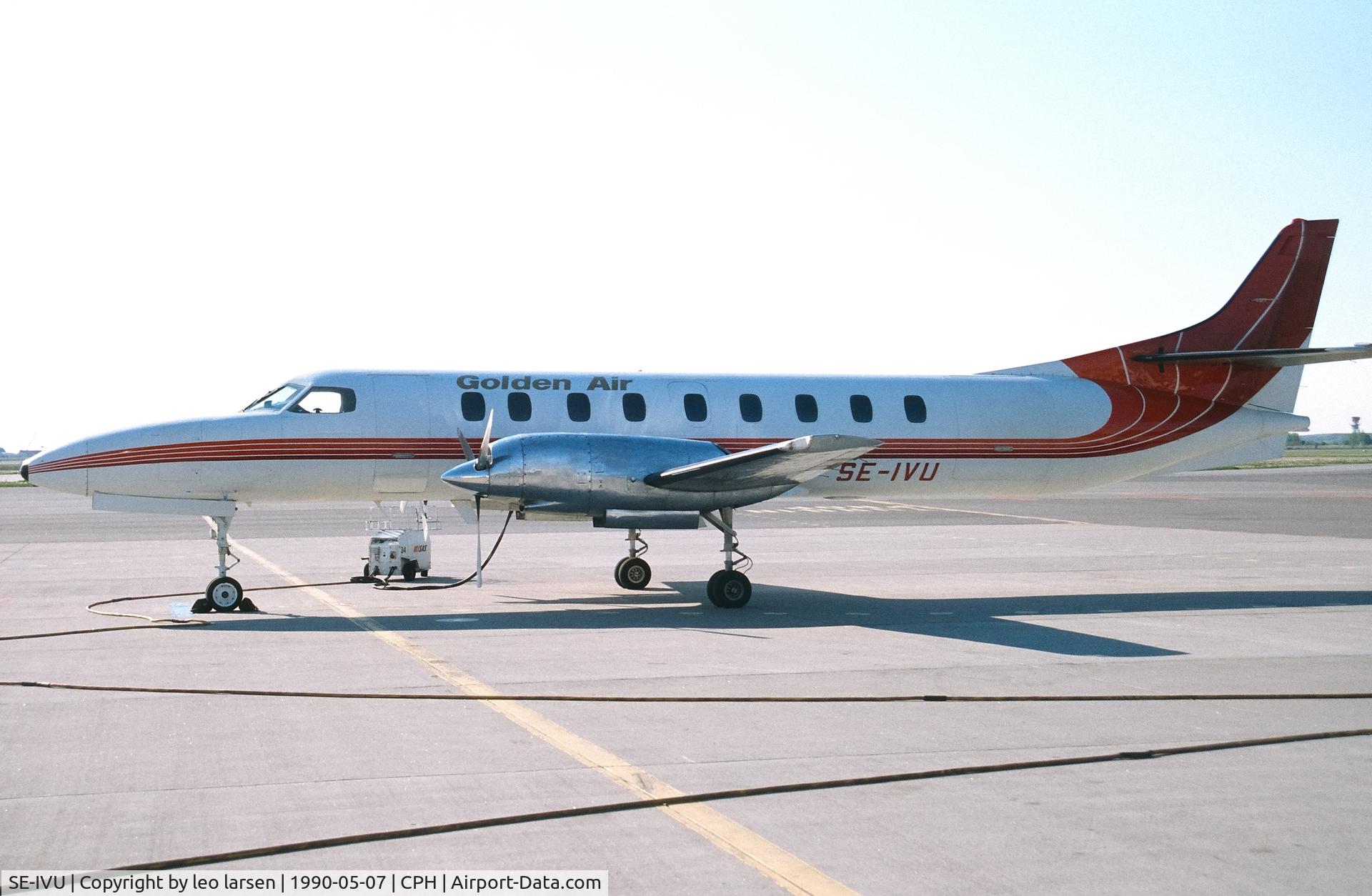SE-IVU, 1980 Swearingen SA-226-TC C/N TC-323, Copenhagen 7.5.1990