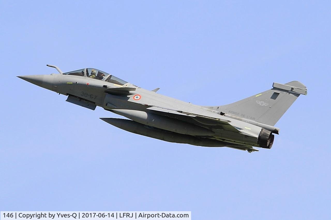 146, Dassault Rafale C C/N 146, Dassault Rafale C, Take off rwy 26, Landivisiau Naval Air Base (LFRJ) Tiger Meet 2017