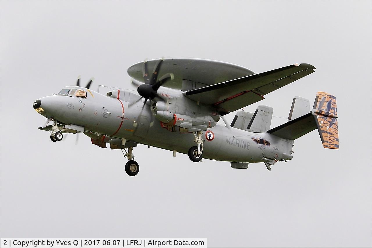 2, Grumman E-2C Hawkeye 2000 (G-123) C/N FR-2, Grumman E-2C Hawkeye, Take off rwy 26, Landivisiau Naval Air Base (LFRJ) Tiger Meet 2017