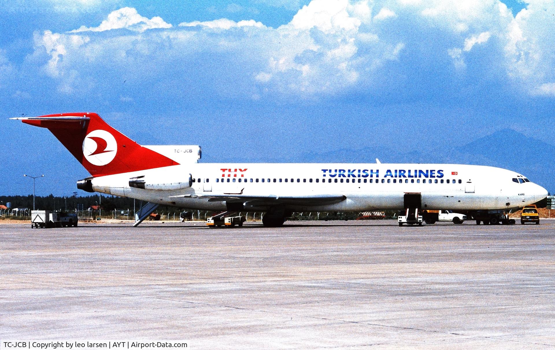 TC-JCB, 1982 Boeing 727-2F2 C/N 22993, Antalya 23.5.1990