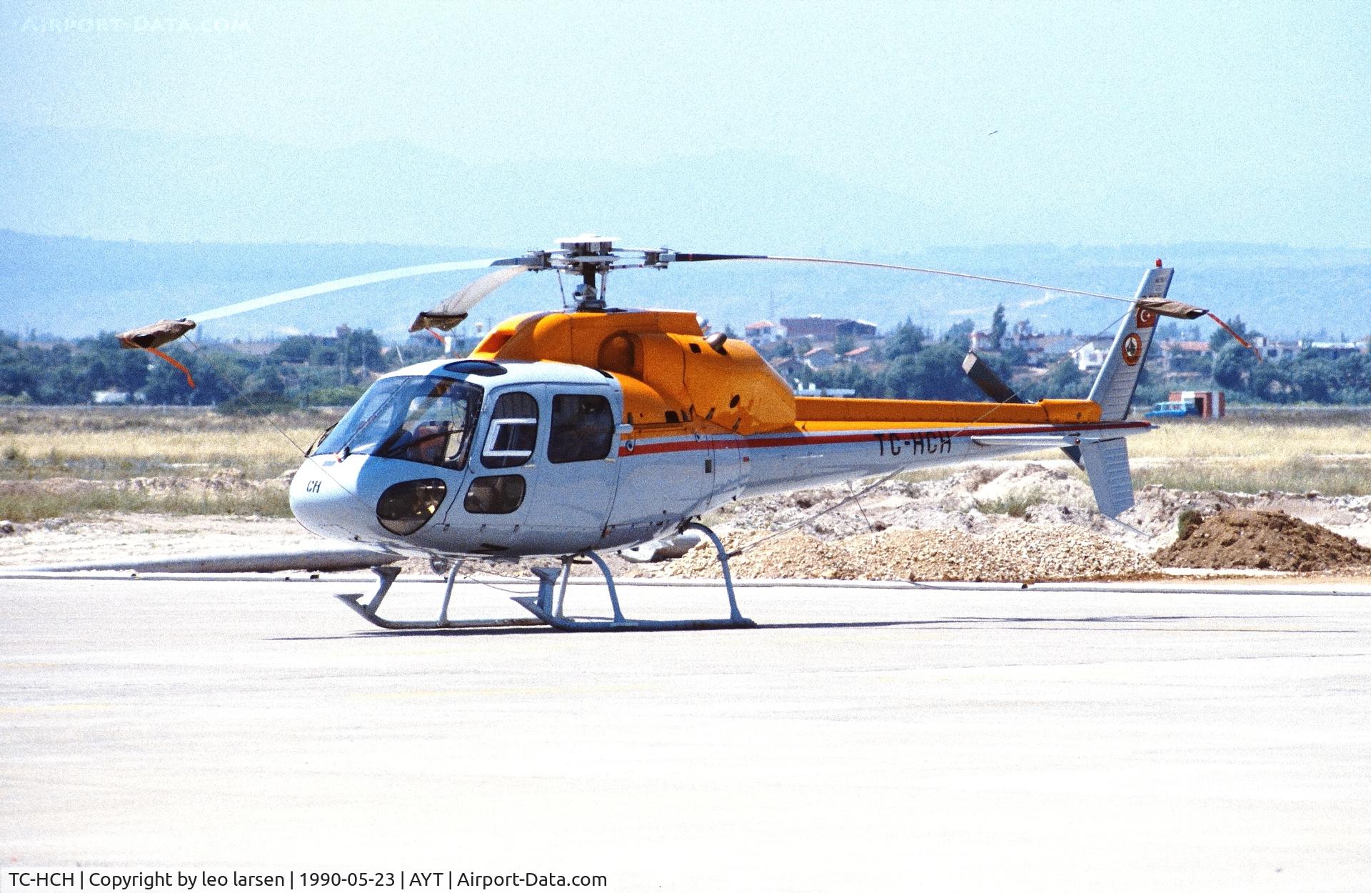 TC-HCH, Aerospatiale AS-355F-2 C/N 5369, Antalya 23.5.1990