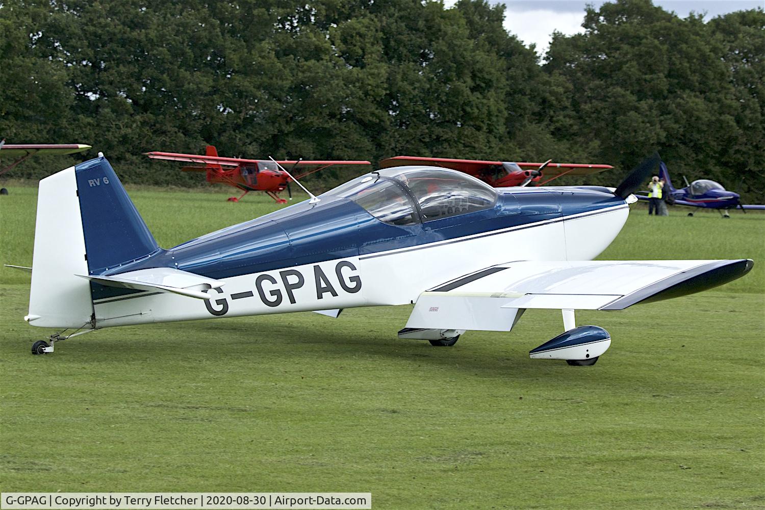 G-GPAG, 2002 Vans RV-6 C/N PFA 181A-13306, At Stoke Golding