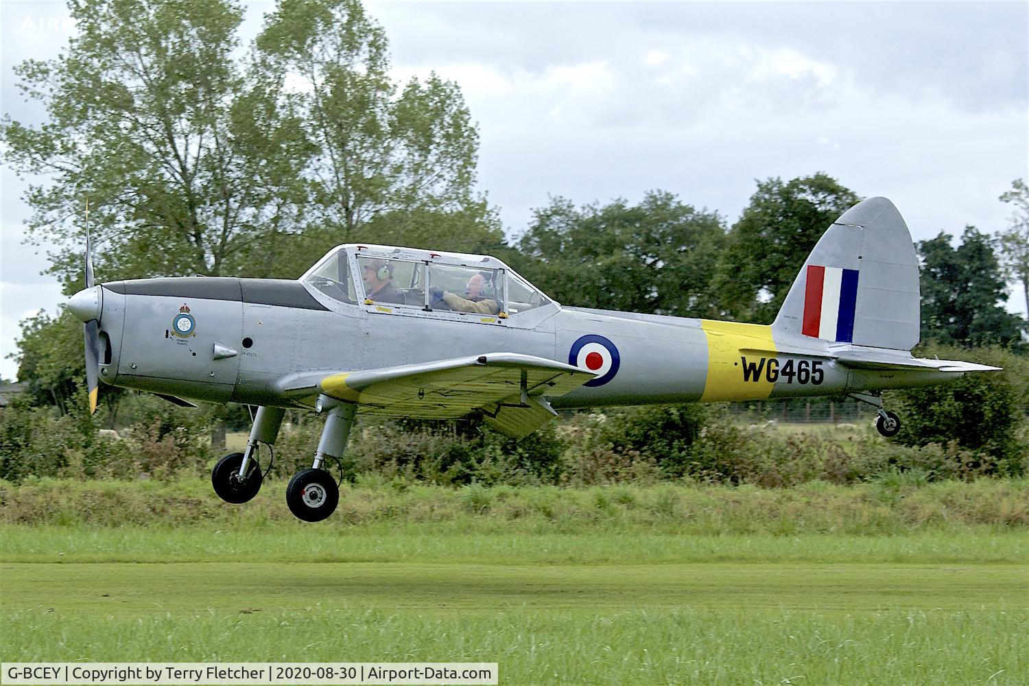G-BCEY, 1951 De Havilland DHC-1 Chipmunk T.10 C/N C1/0515, At Stoke Golding