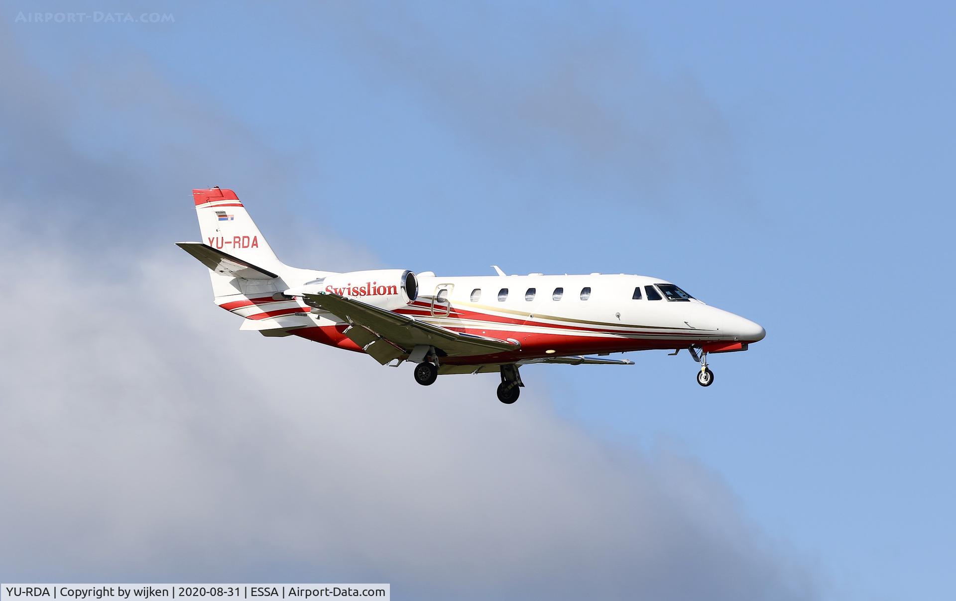 YU-RDA, 2015 Cessna 560XLS+ Citation Excel C/N 560-6199, RWY 01L