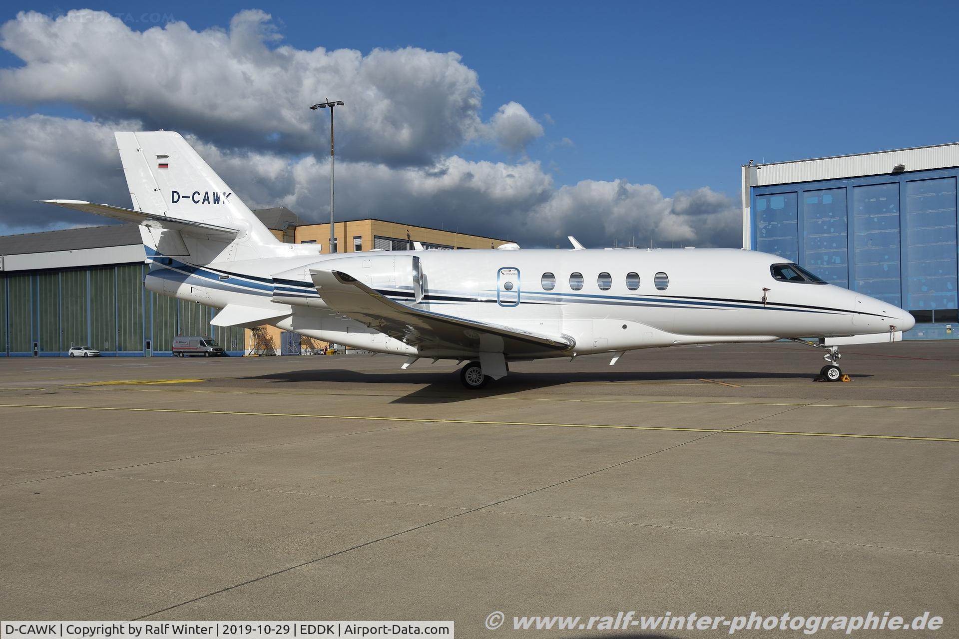 D-CAWK, 2017 Cessna 680A Citation Latitude C/N 680A-0107, Cessna 680A Citation Latitude - Aerowest Flugcharter GmbH - 680A0107 - D-CAWK - 29.10.2019 - CGN
