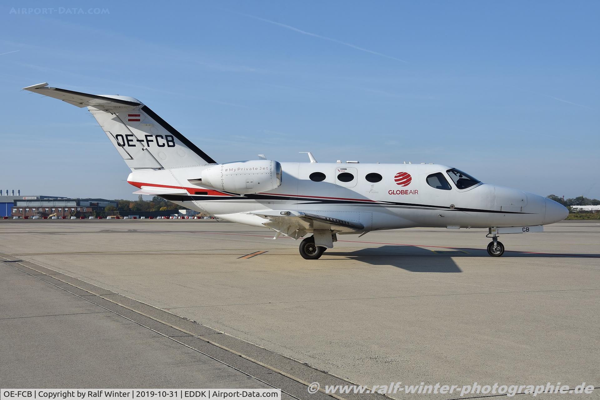 OE-FCB, 2008 Cessna 510 Citation Mustang Citation Mustang C/N 510-0044, Cessna 510 Citation Mustang - GAC GlobeAir AG - 5100044 - OE-FCB - 31.10.2019 - CGN