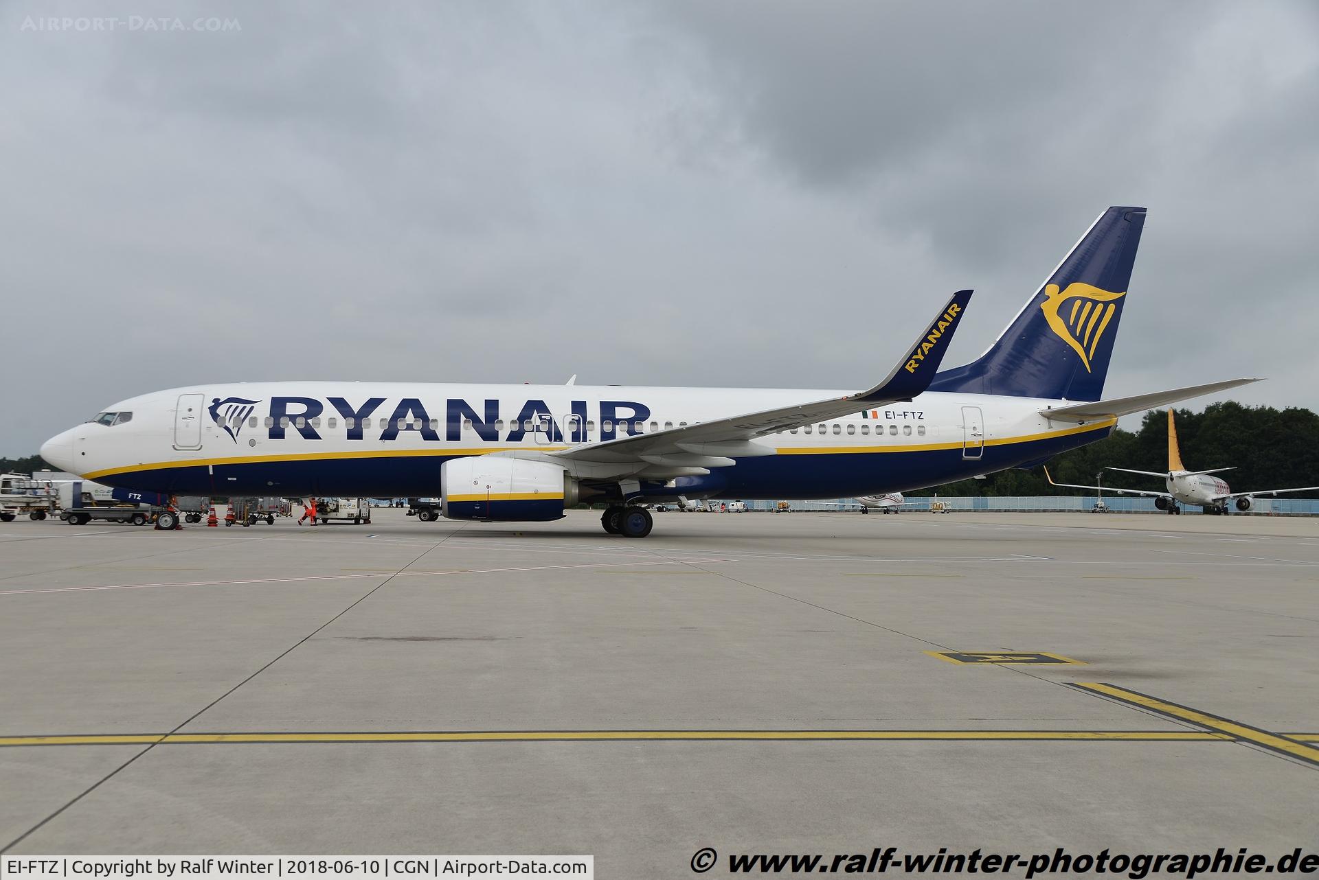 EI-FTZ, 2017 Boeing 737-8AS C/N 44773, Boeing 737-8AS(W) - FR RYR Ryanair - 44773 - EI-FTZ - 10.06.2018 - CGN