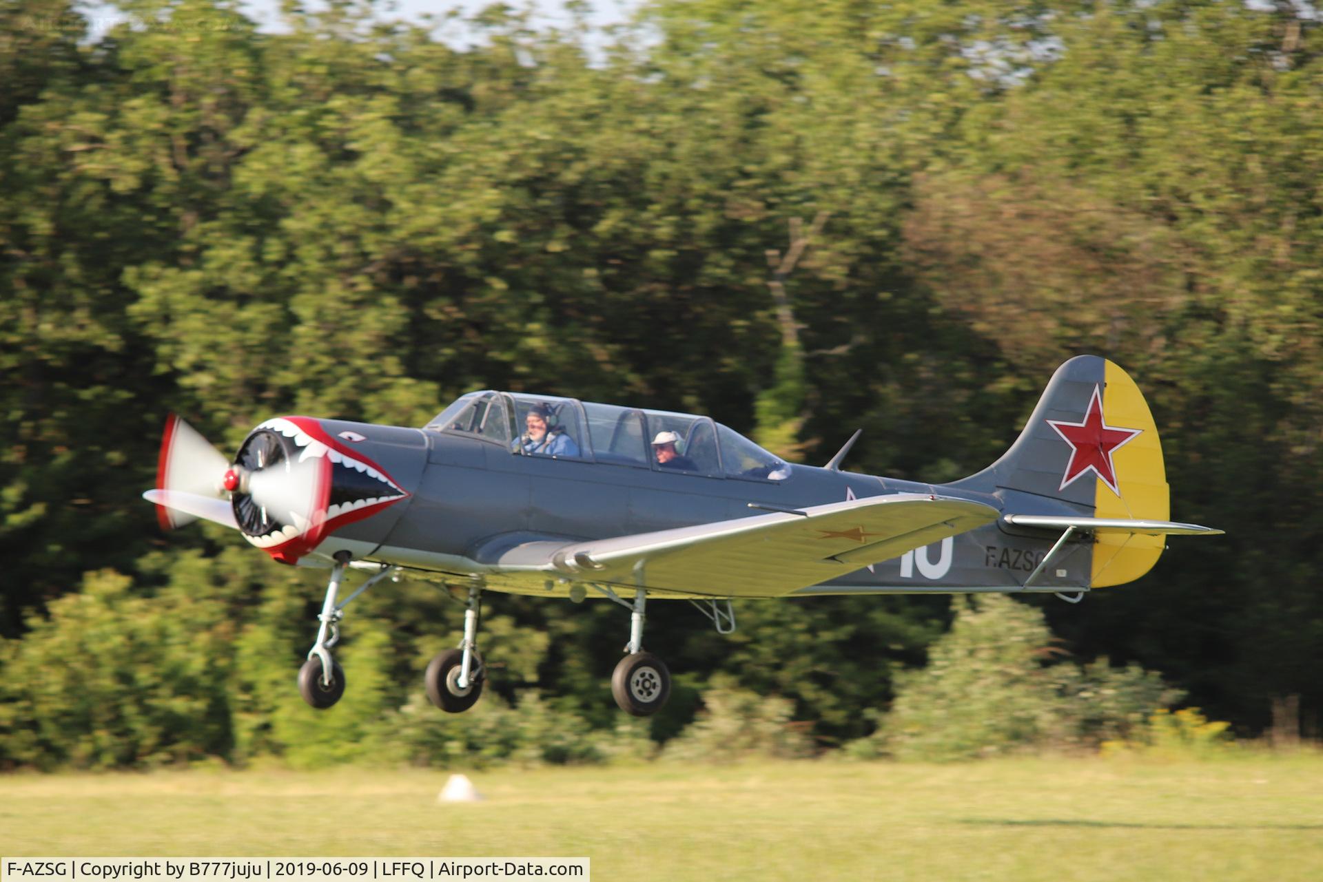 F-AZSG, Yakovlev Yak-18A C/N 1318, at La Ferté-Alais