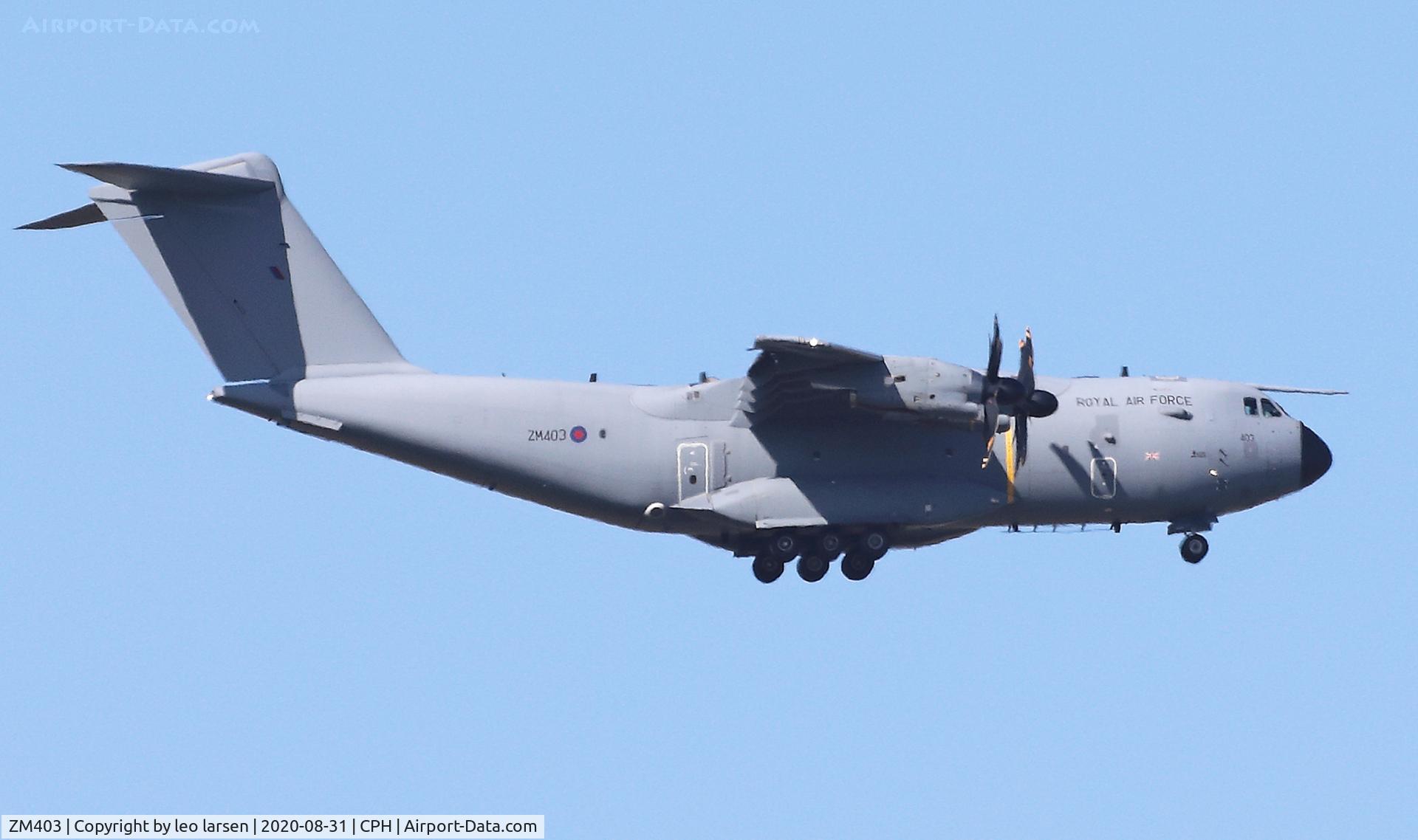 ZM403, 2015 Airbus A400M-180 Atlas C.1 C/N 020, Copenhagen 31.8.2020