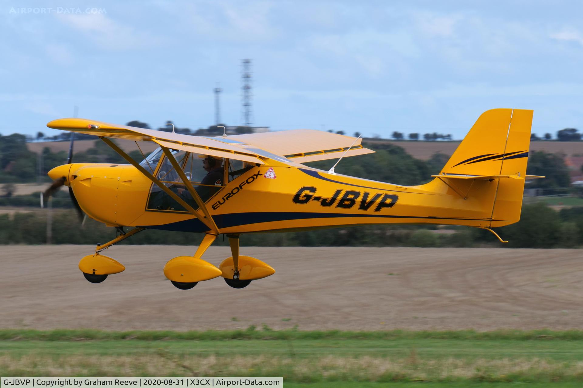 G-JBVP, 2017 Eurofox 3K C/N 52517, Landing at Northrepps.