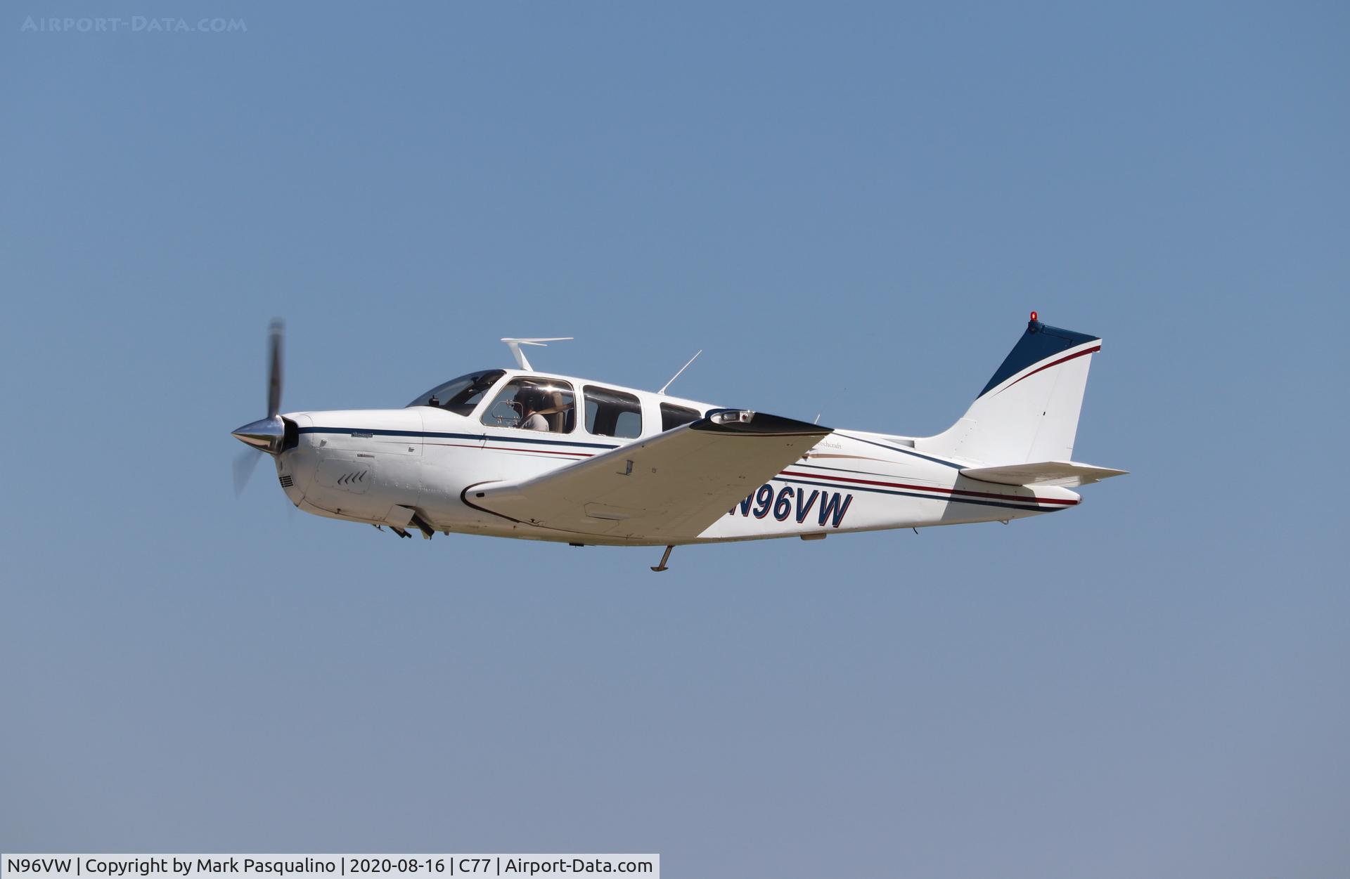 N96VW, Beech A36 Bonanza 36 C/N E-1189, Beech A36