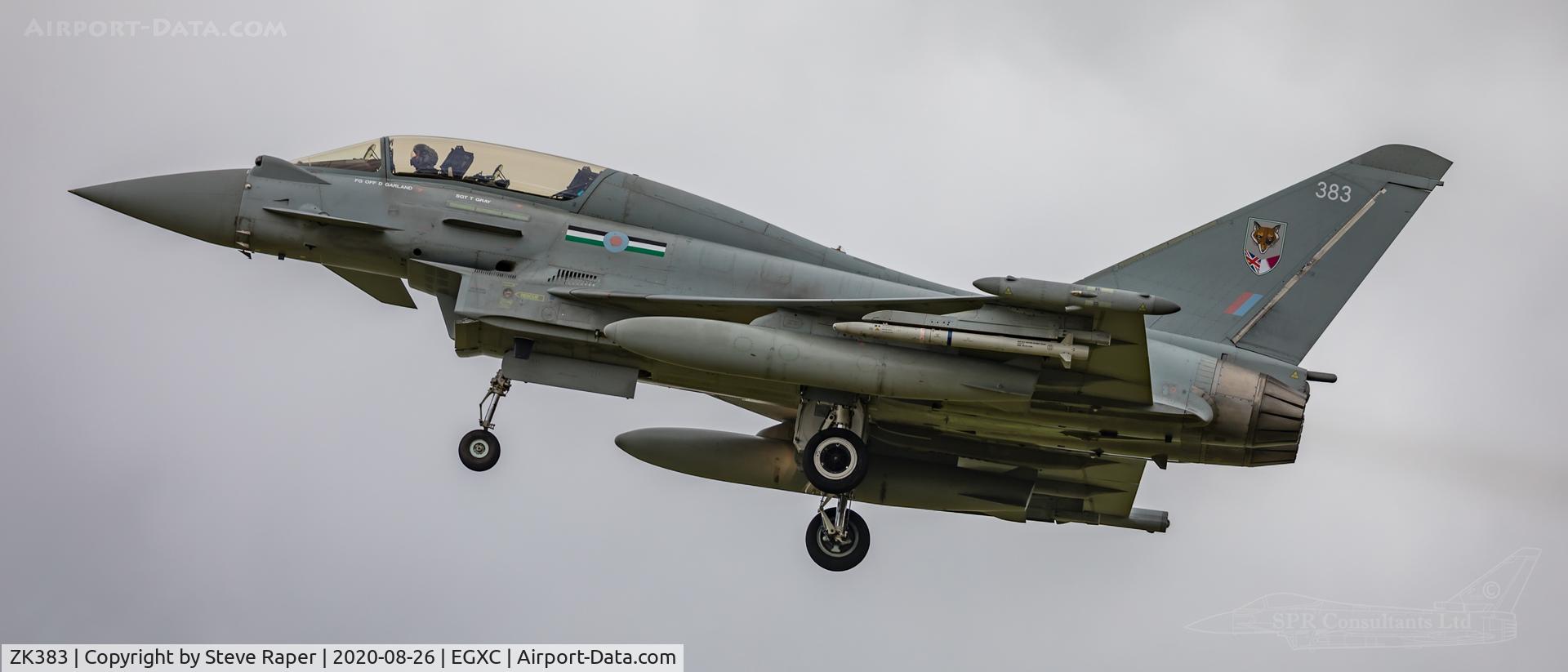 ZK383, 2013 Eurofighter EF-2000 Typhoon T.3 C/N BT028/393, CONINGSBY