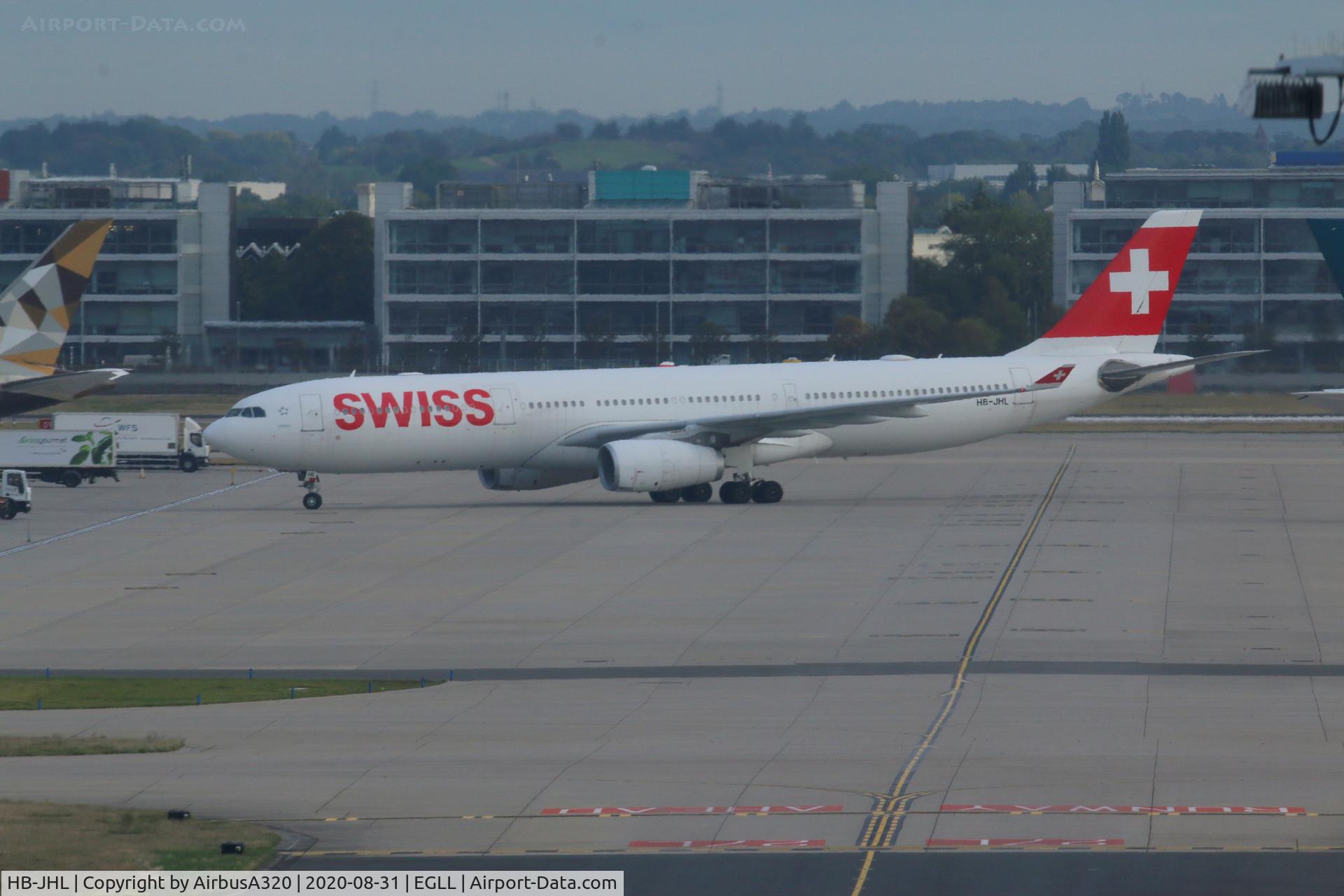 HB-JHL, 2011 Airbus A330-343X C/N 1290, Arriving at LHR