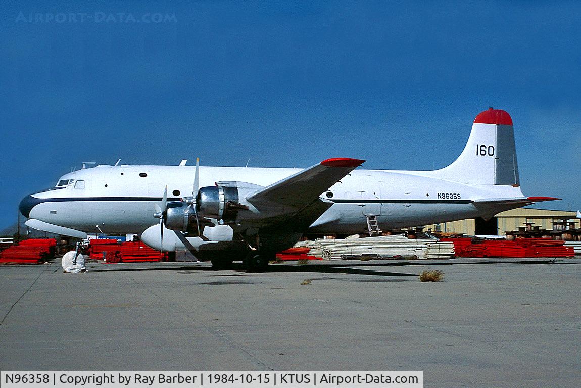 N96358, 1944 Douglas C-54E C/N 27284, N96358   Douglas C-54E-5-DO Skymaster [27284] (Brooks Fuel) Tucson Int'l~N 15/10/1984