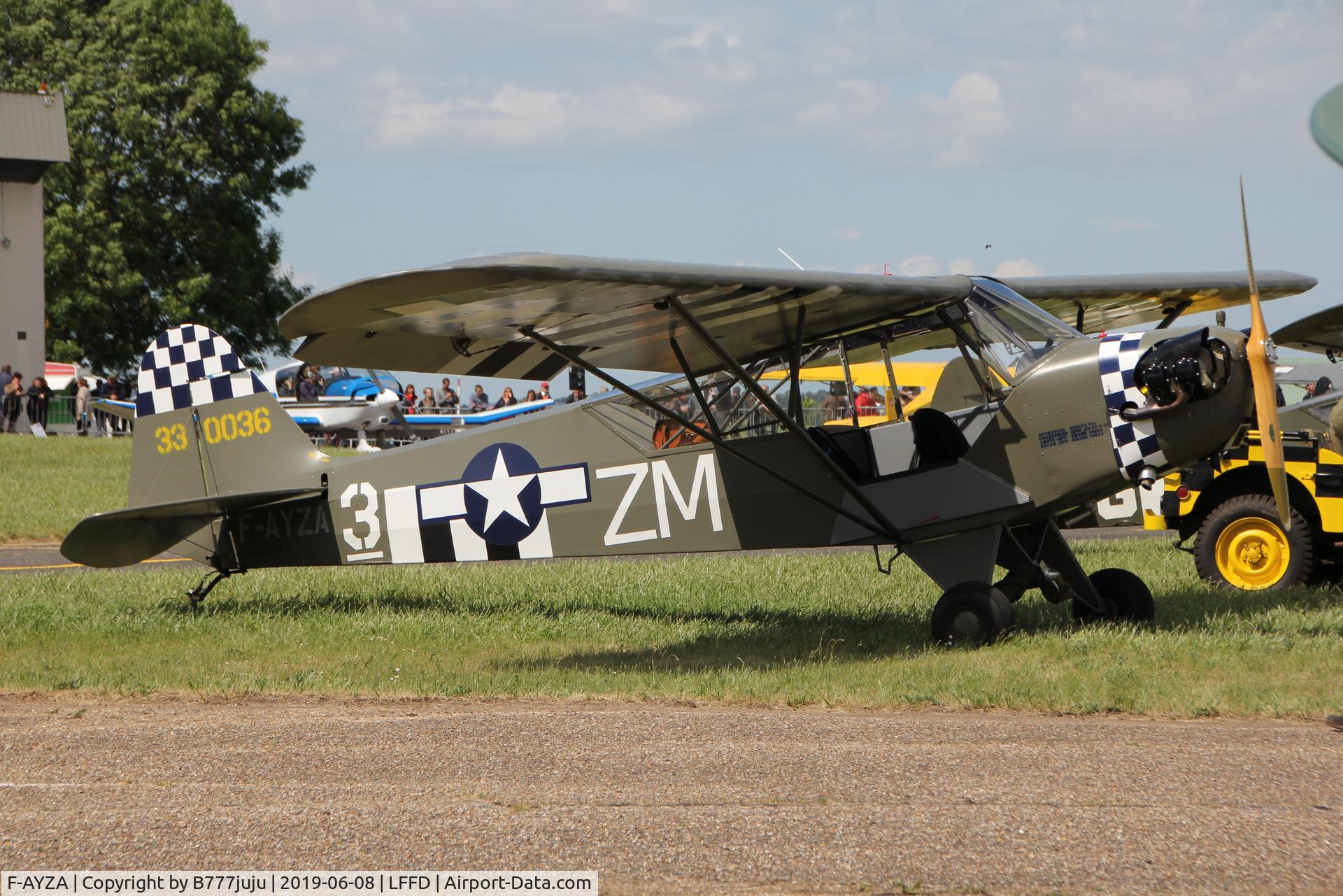 F-AYZA, 1943 Piper L-4H Grasshopper (J3C-65D) C/N 11327, L-Birds back to Normandy