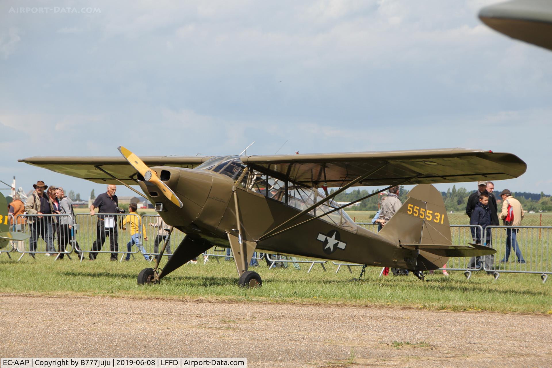 EC-AAP, 1945 Piper L-14 Cub Cruiser C/N 5-3007, L-Birds back to Normandy