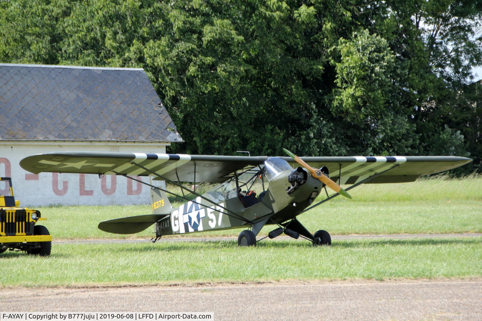 F-AYAY, 1944 Piper L-4A Grasshopper C/N AN-1, L-Birds back to Normandy