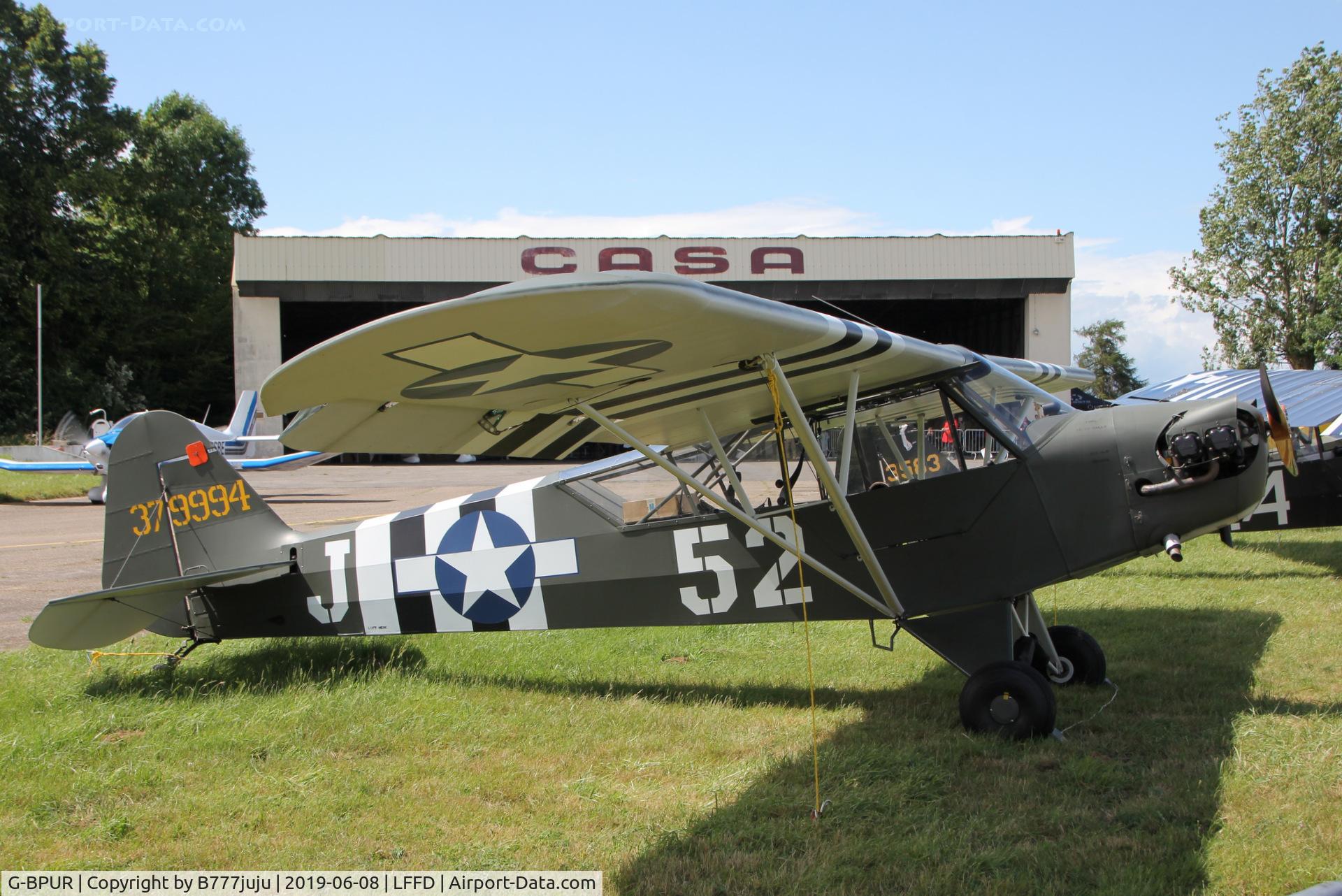 G-BPUR, 1940 Piper J3L-65 Cub C/N 4708, L-Birds back to Normandy