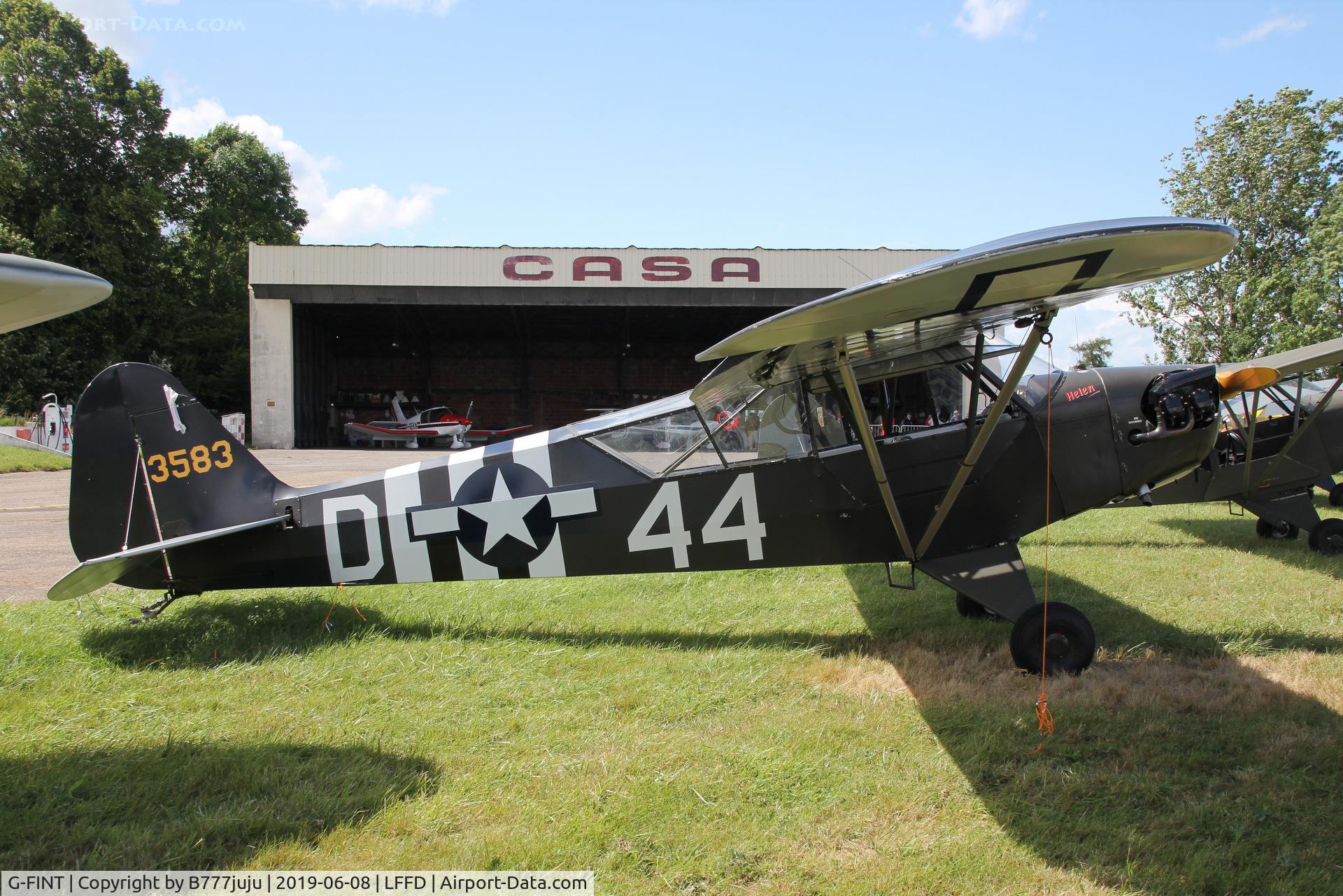 G-FINT, 1956 Piper L-4B Grasshopper C/N 9444, L-Birds back to Normandy
