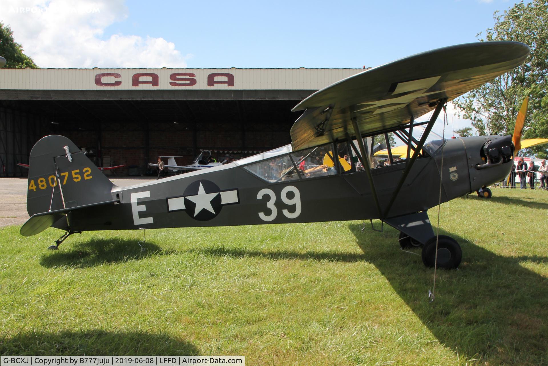G-BCXJ, 1944 Piper L-4J Grasshopper (J3C-65D) C/N 13048, L-Birds back to Normandy