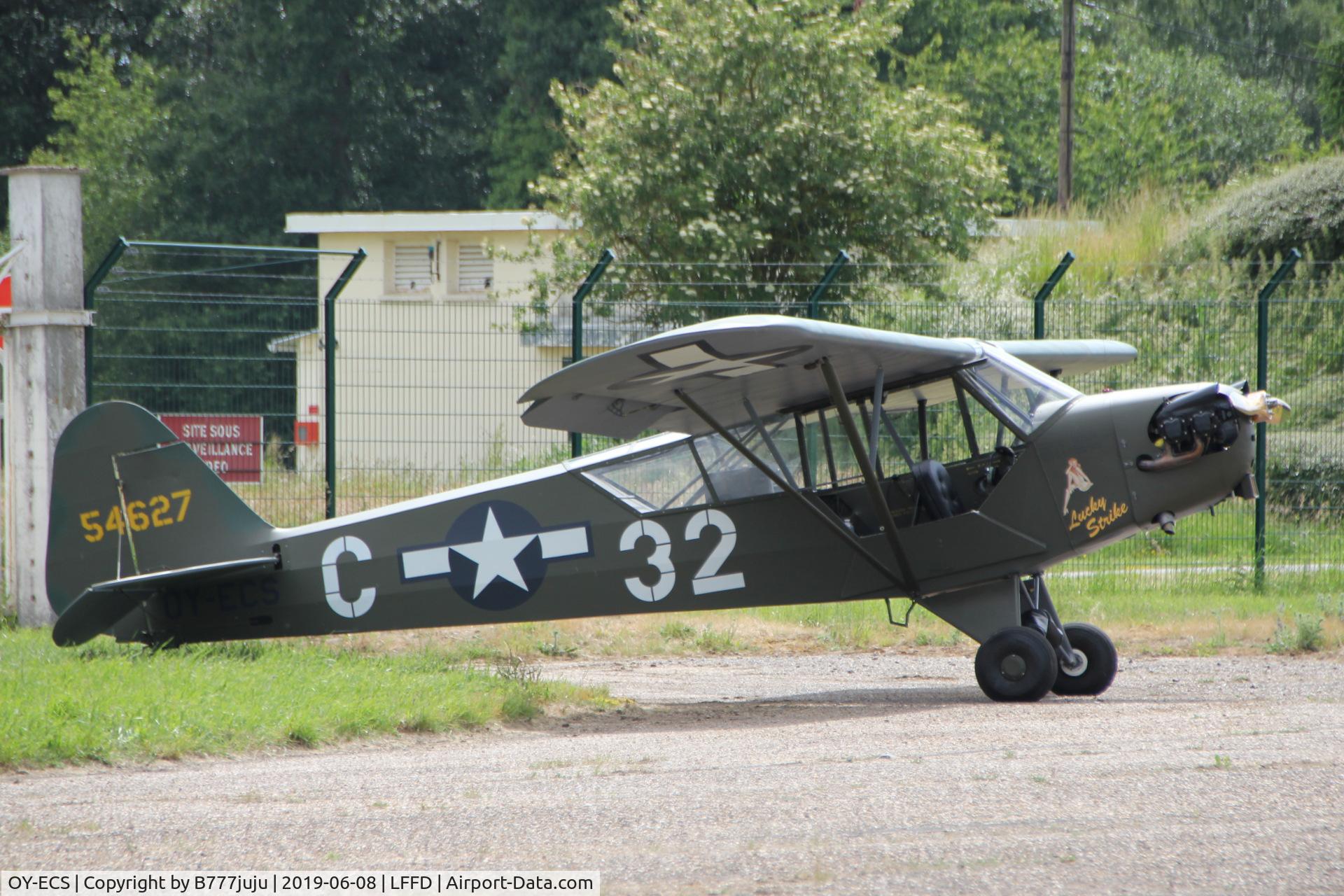 OY-ECS, 1945 Piper J3C-65 Cub C/N 4627, L-Birds back to Normandy