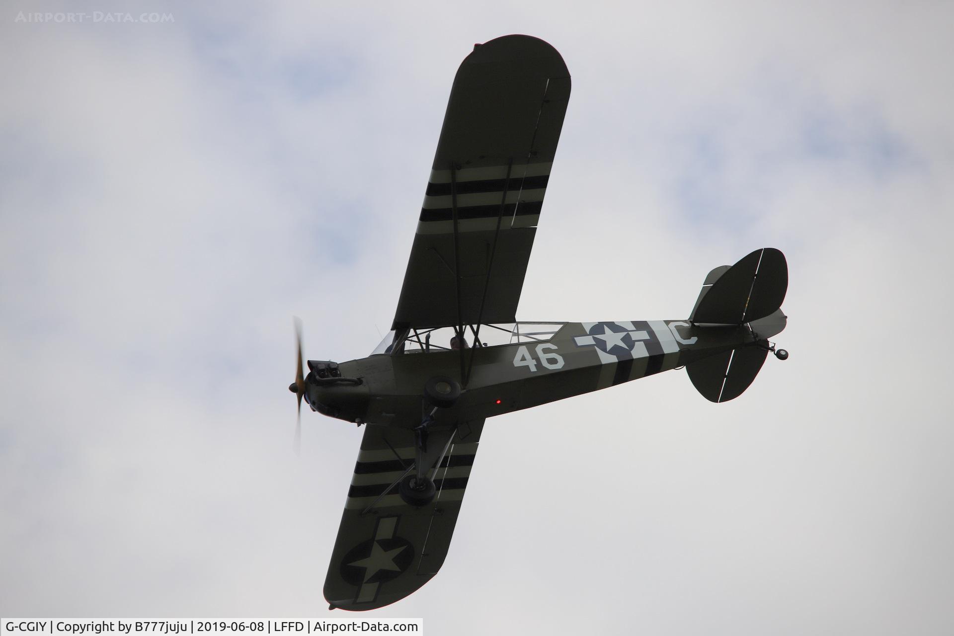 G-CGIY, 1943 Piper L-4H Grasshopper (J3C-65D) C/N 11535, L-Birds back to Normandy