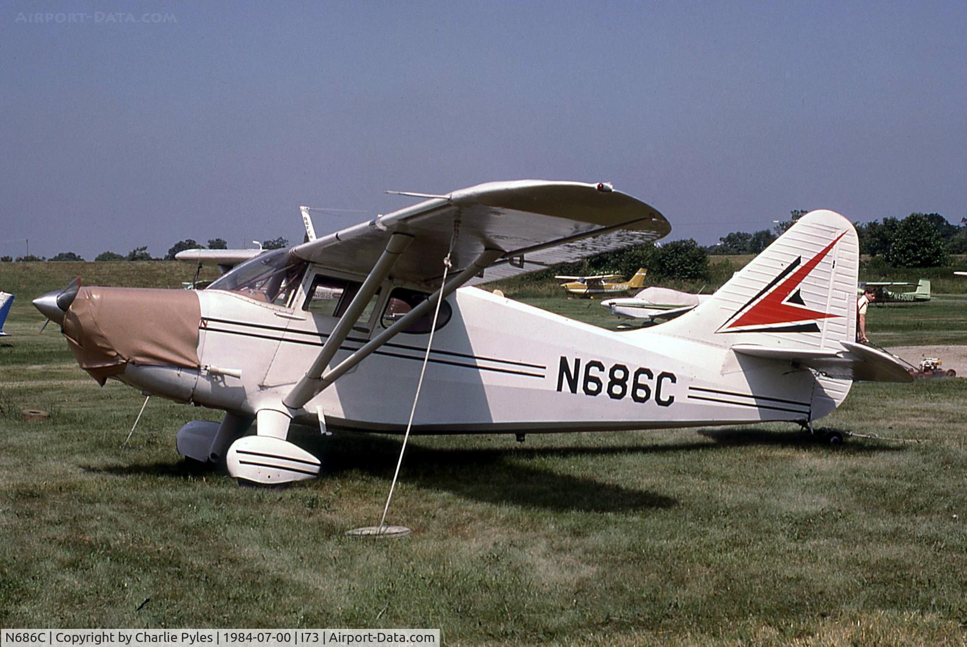 N686C, 1947 Stinson 108-3 Voyager C/N 108-3686, At the 1984 Luscombe gathering