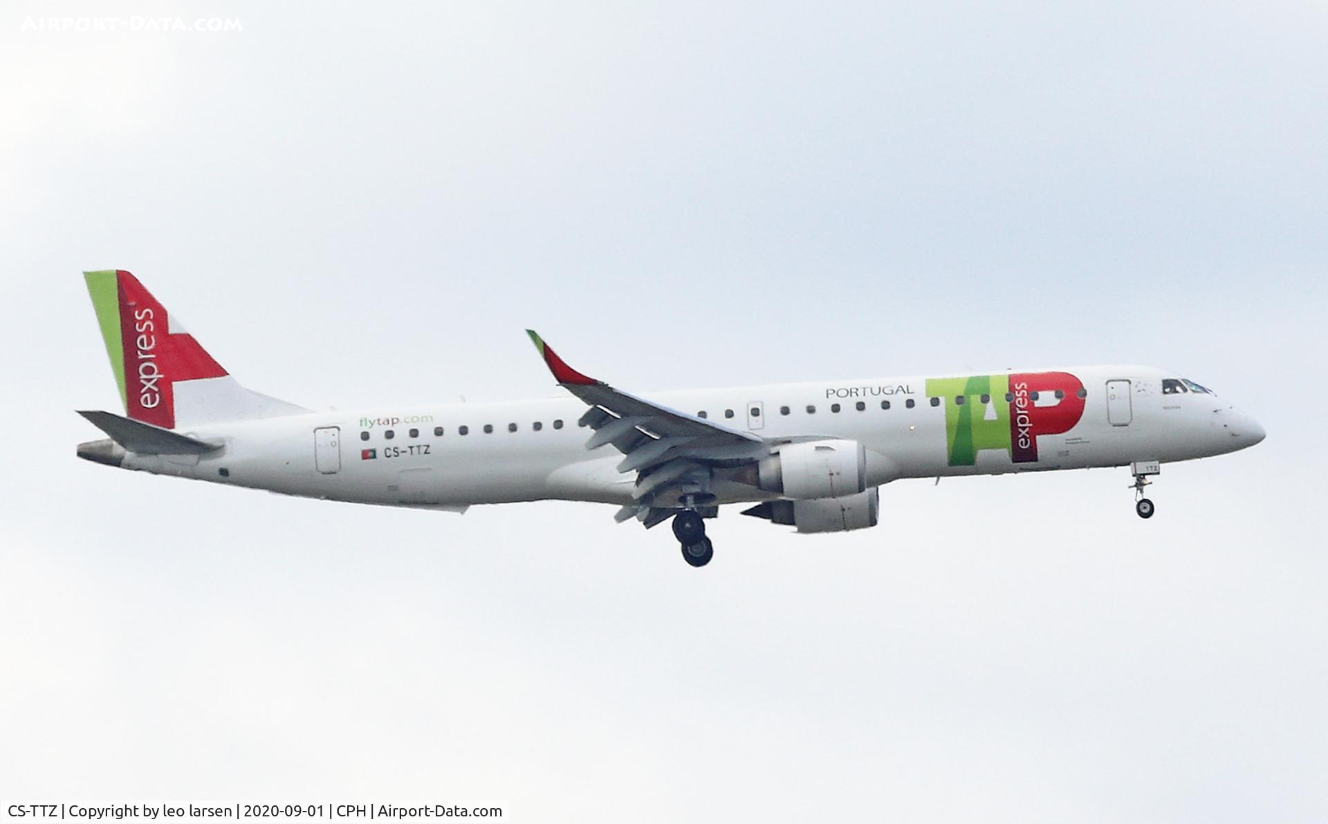 CS-TTZ, 2013 Embraer 195AR (ERJ-190-200IGW) C/N 19000628, Copenhagen 1.9.2020