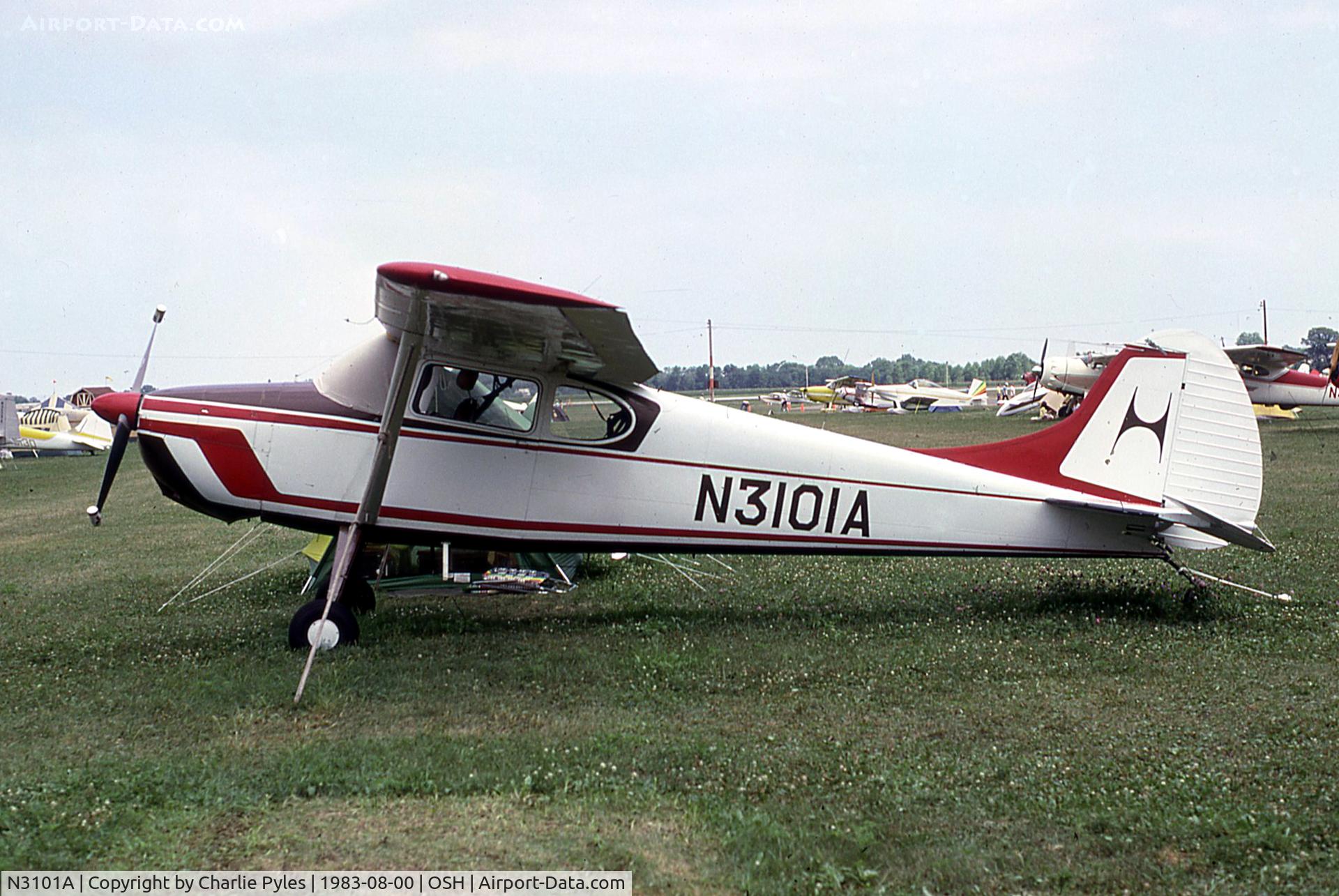 N3101A, 1953 Cessna 170B C/N 25745, Oshkosh '83