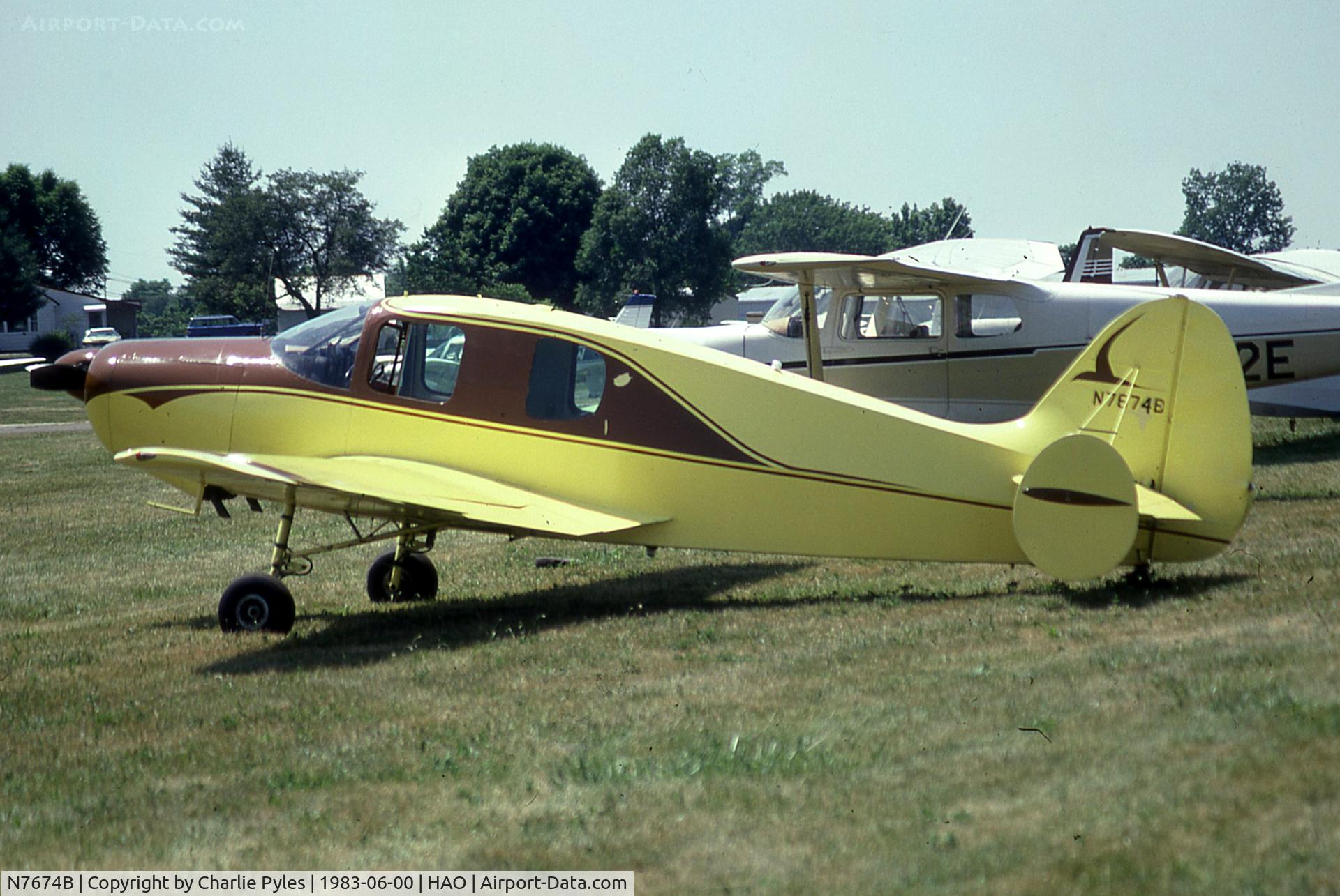 N7674B, 1957 Bellanca 14-19-2 Cruisair Senior C/N 4025, Always have liked these