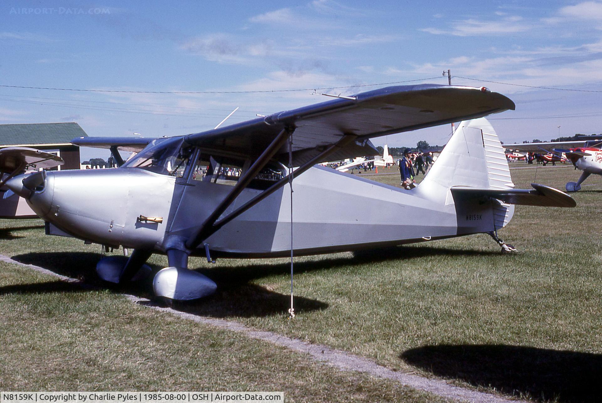 N8159K, 1946 Stinson 108-1 Voyager C/N 108-1159, Noticed this is licensed as experimental possibly because it doesn't have a Franklin engine