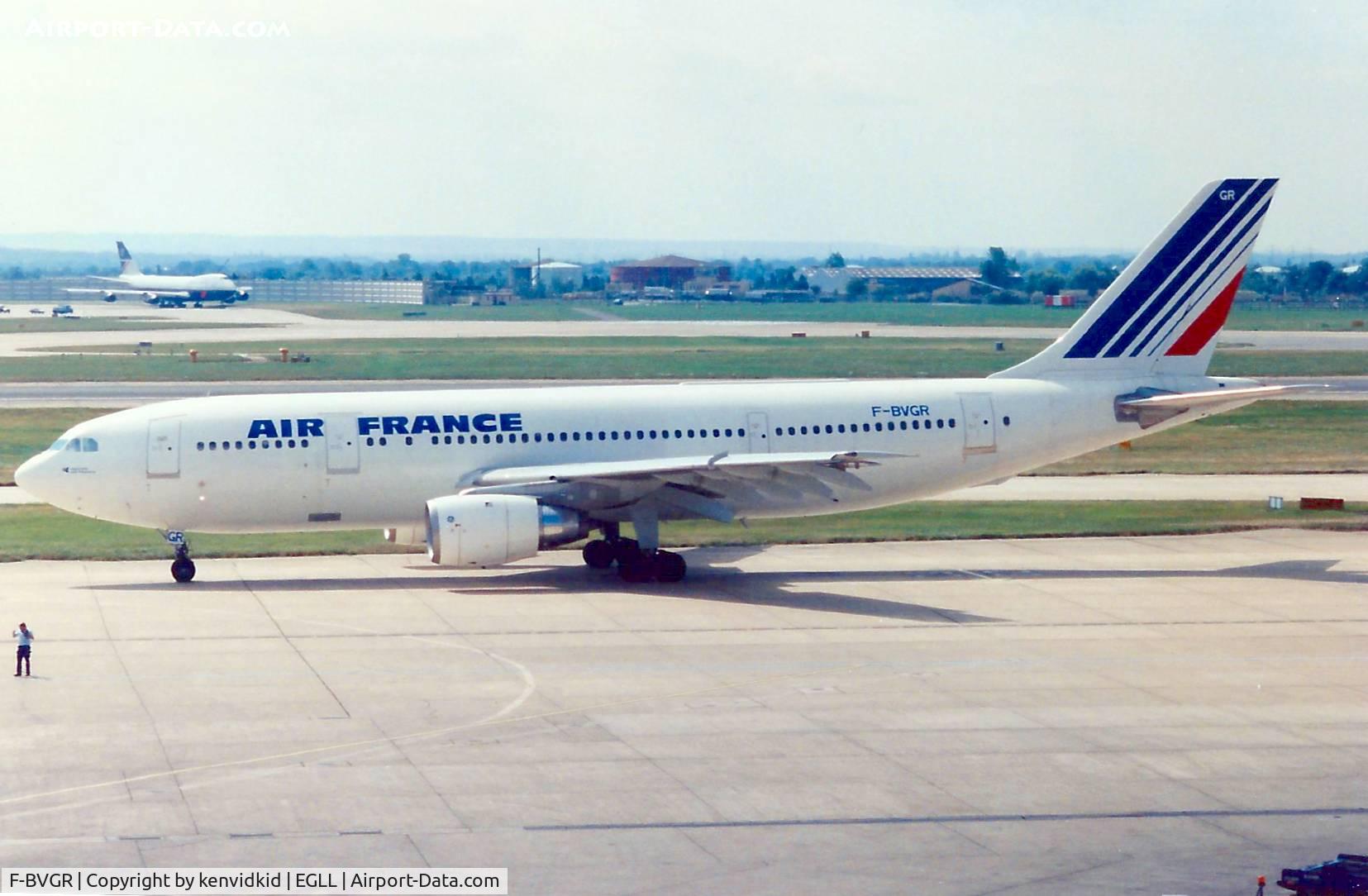 F-BVGR, 1982 Airbus A300B4-203 C/N 175, At London Heathrow, early 1990's.