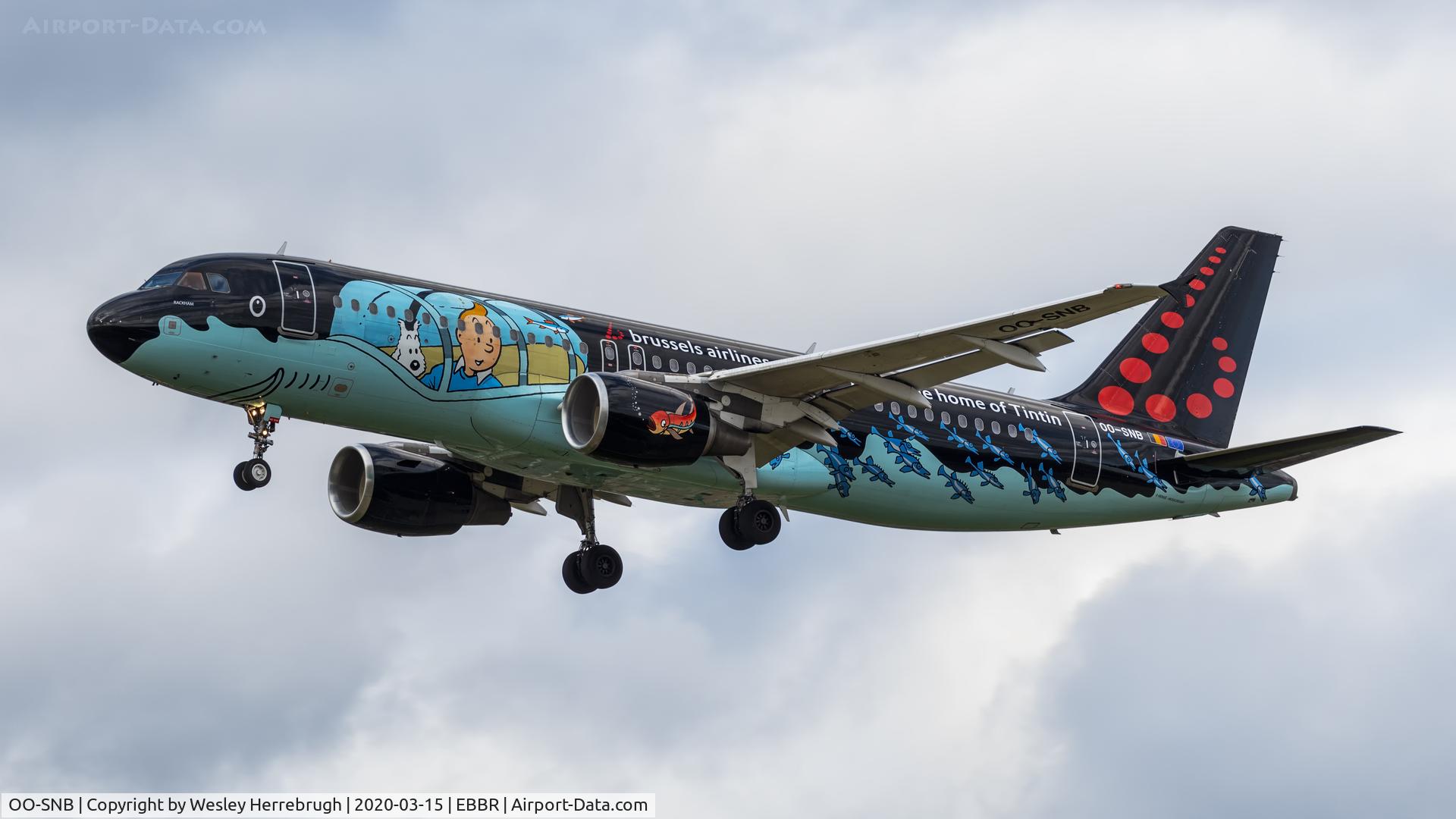 OO-SNB, 2001 Airbus A320-214 C/N 1493, A320 Brussels Airlines
