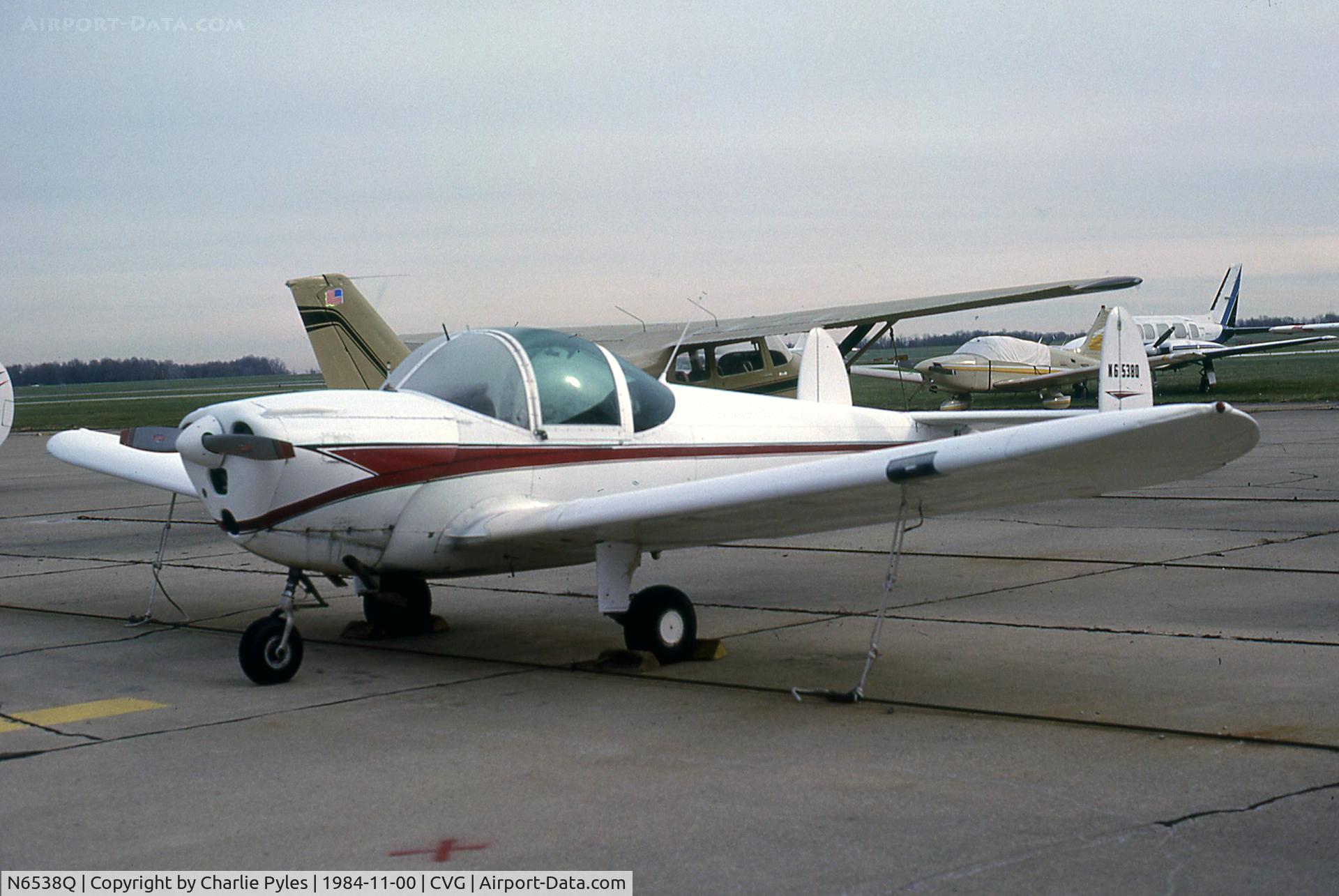 N6538Q, 1966 Alon A2 Aircoupe C/N A-138, Back when us little guys were welcome at CVG