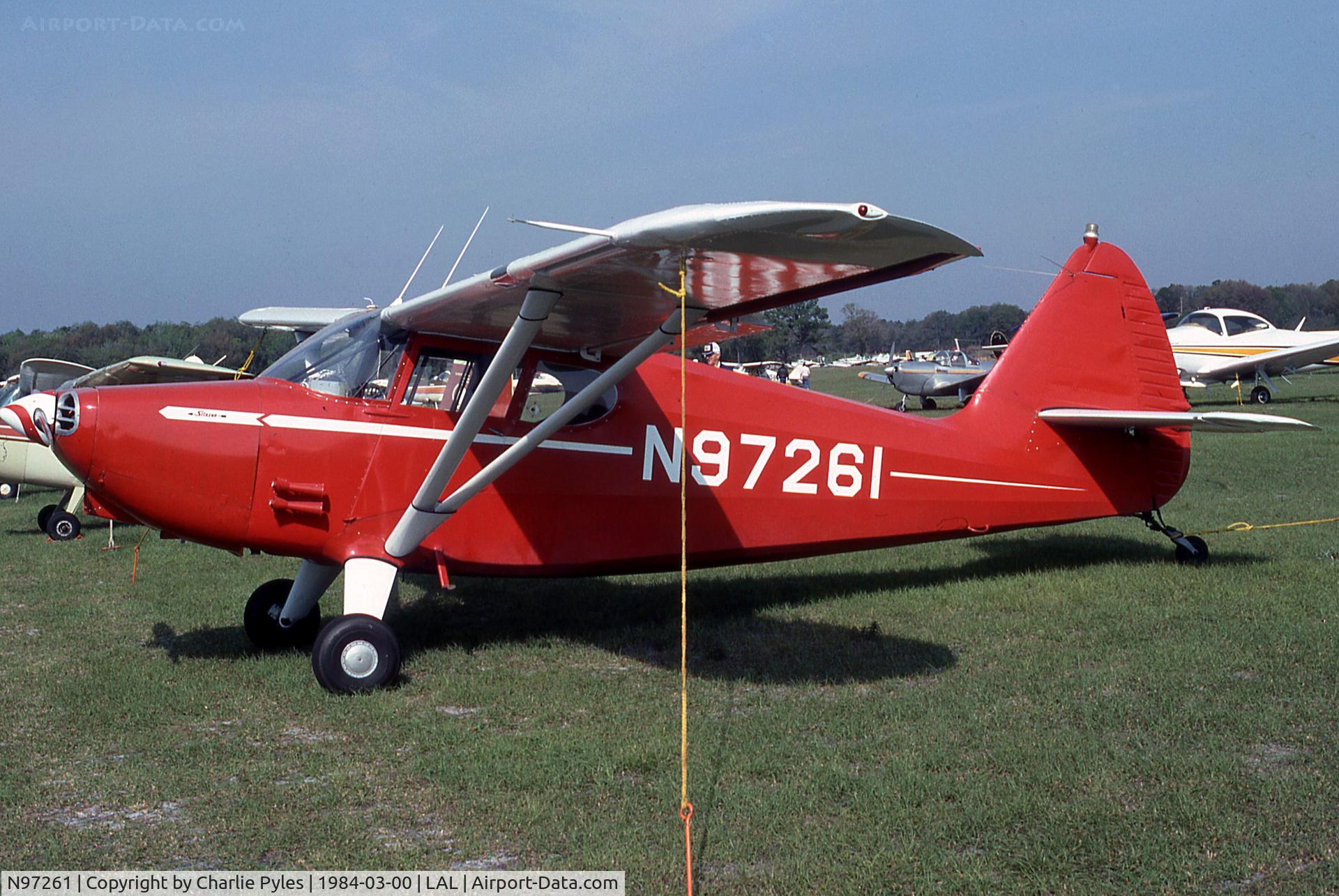 N97261, 1946 Stinson 108 Voyager C/N 108-261, Sun N Fun '84