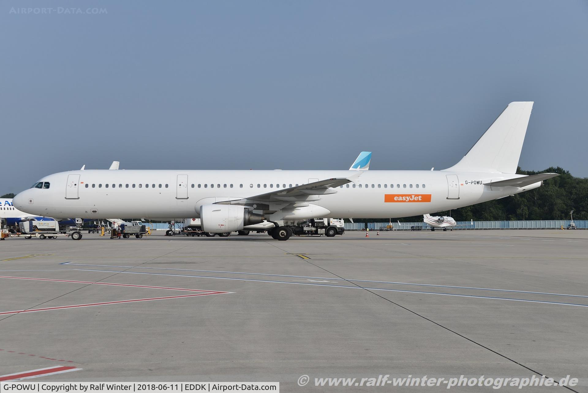 G-POWU, 2008 Airbus A321-211 C/N 3708, Airbus A321-211 - ZT AWC Titan Airways all white 'easyJet Sticker' - 3708 - G-POWU - 11.06.2018 - CGN