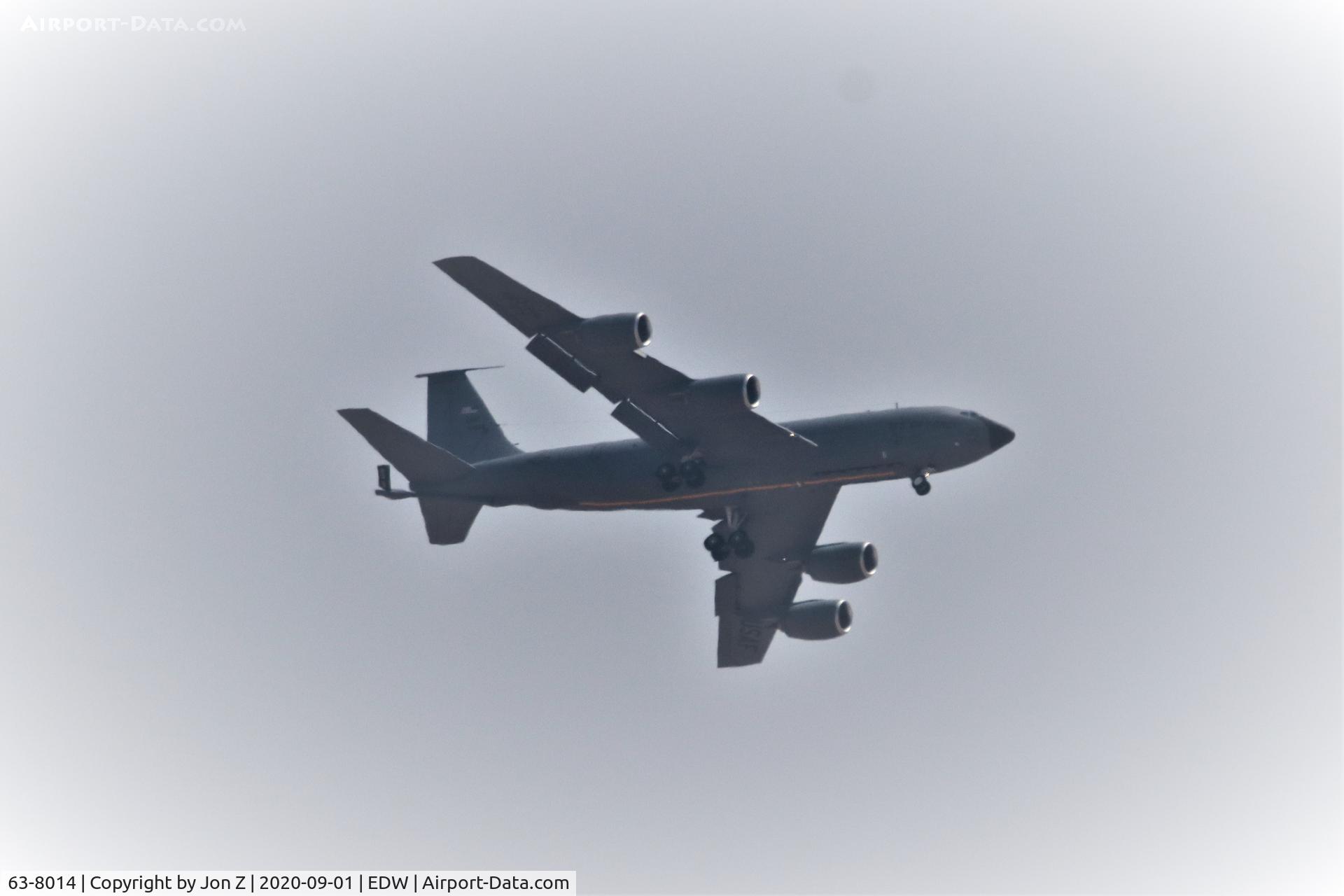 63-8014, 1963 Boeing KC-135R Stratotanker C/N 18631, KC-135R low fly by Edwards.  Confirmed with ADSB AE0672