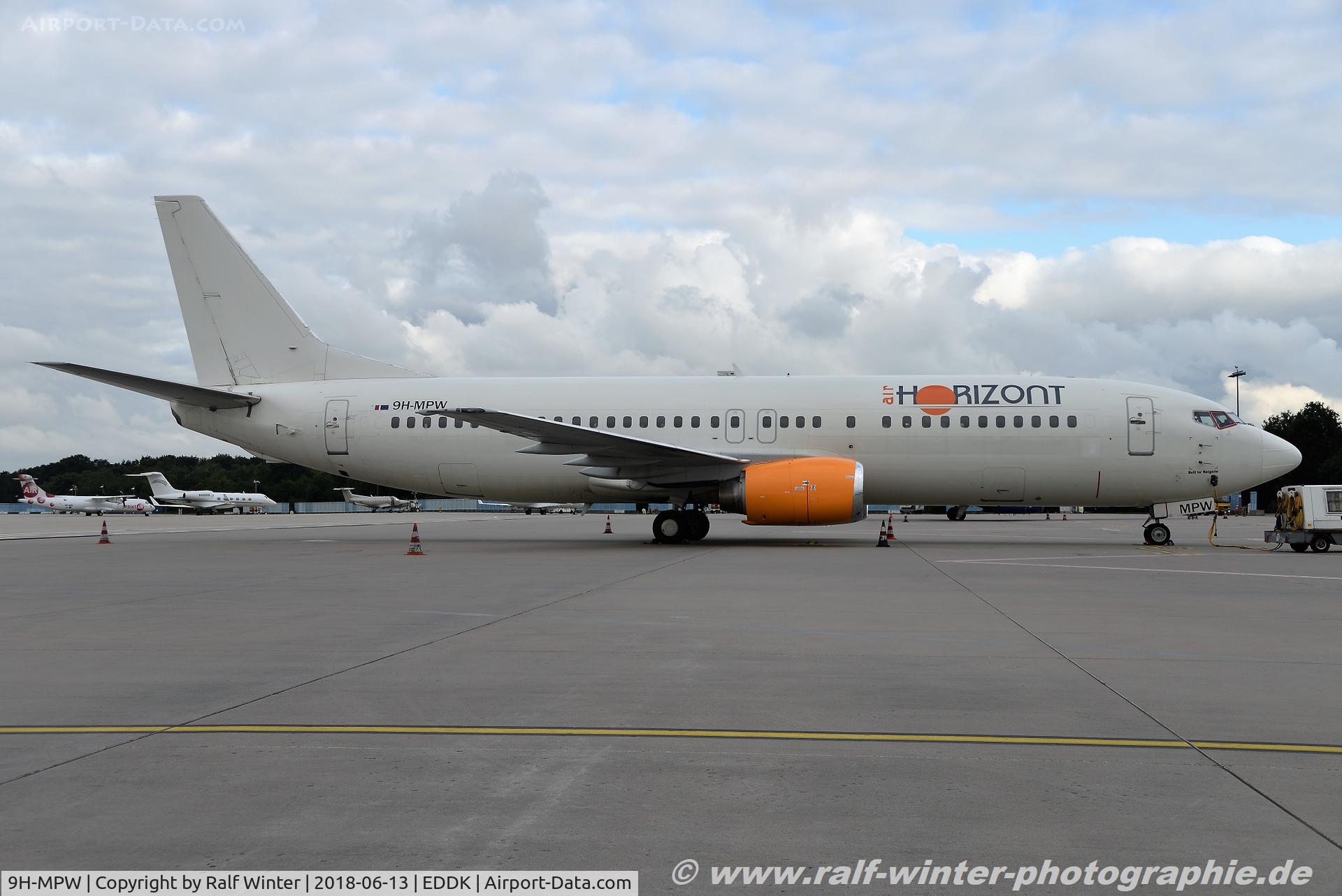 9H-MPW, 1991 Boeing 737-484 C/N 25417, Boeing 737-484 - HAT Air Horizont 'City of Reigate' - 25417 - 9H-MPW - 13.06.2018 - CGN